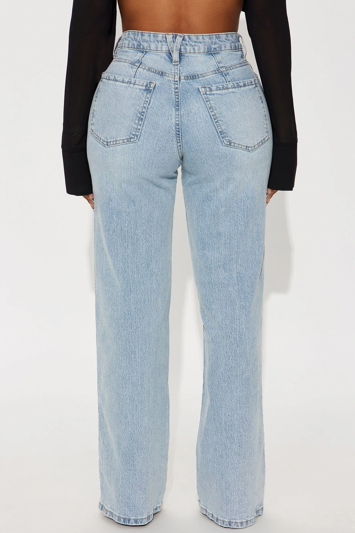 Never Changing Wide Leg Jeans - Light Wash — Ganga de lavagem clara