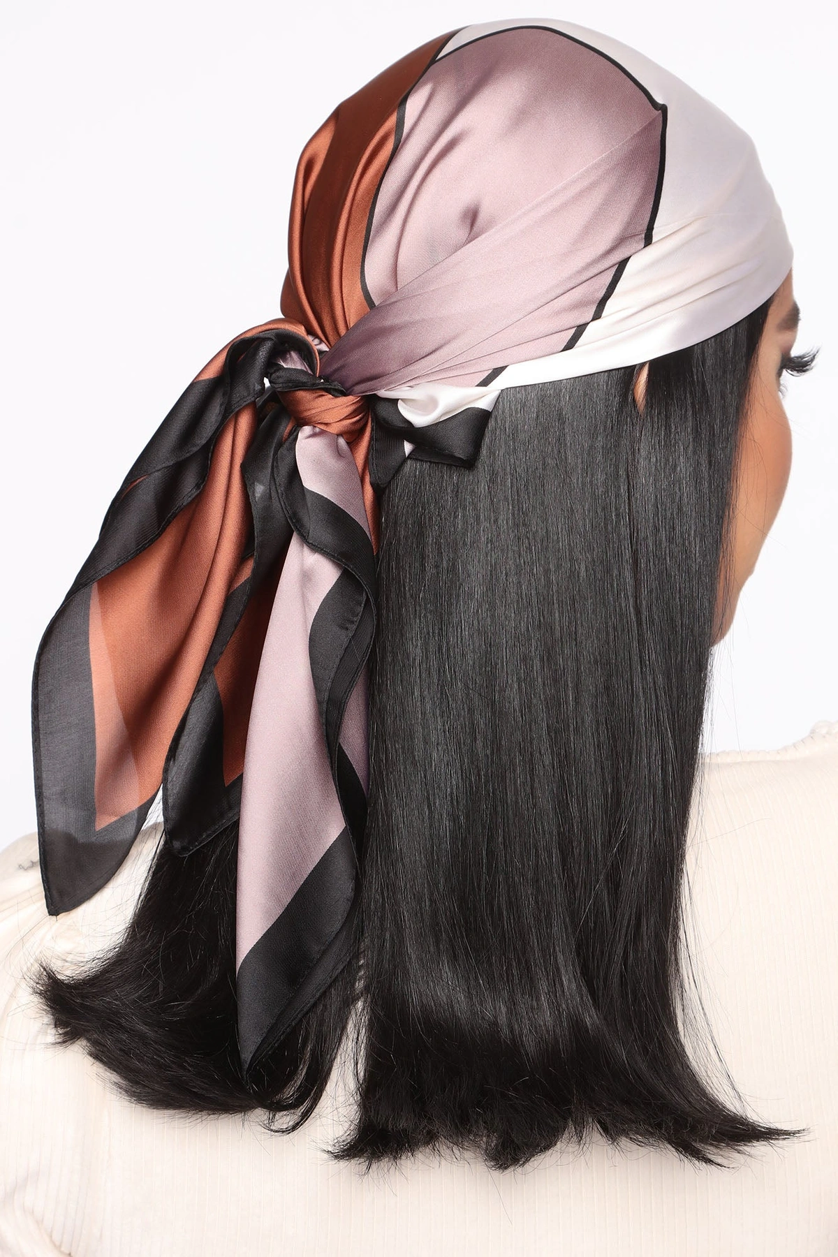 Keep Me Updated Head Scarf - Black/combo — Preto/combinação
