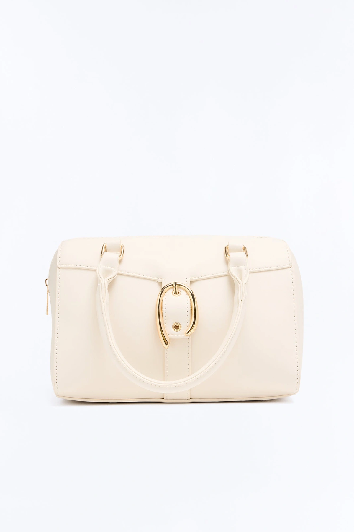 On My Good Side Faux Leather Handbag - Ivory — Marfim