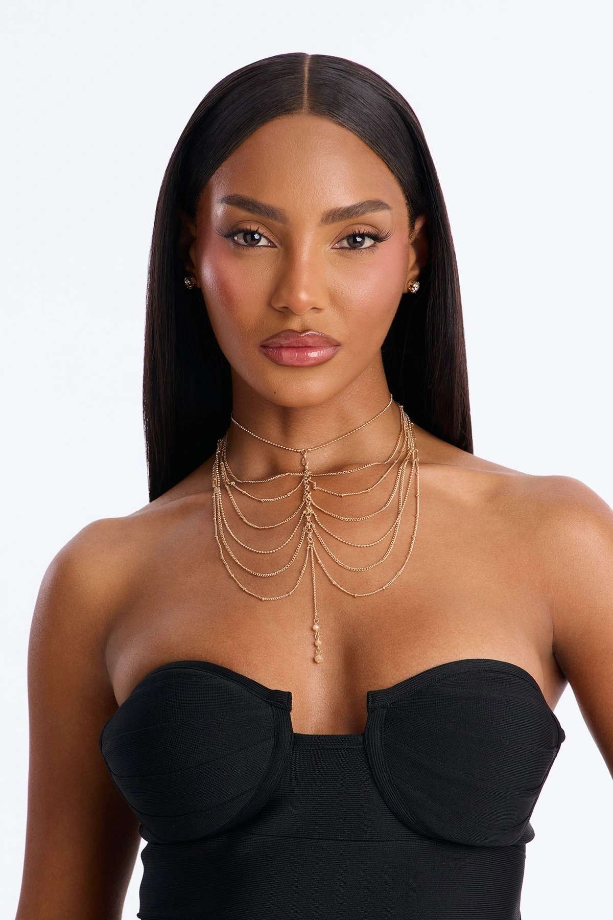 Overflowing Gratitude Choker - Gold — Dourado