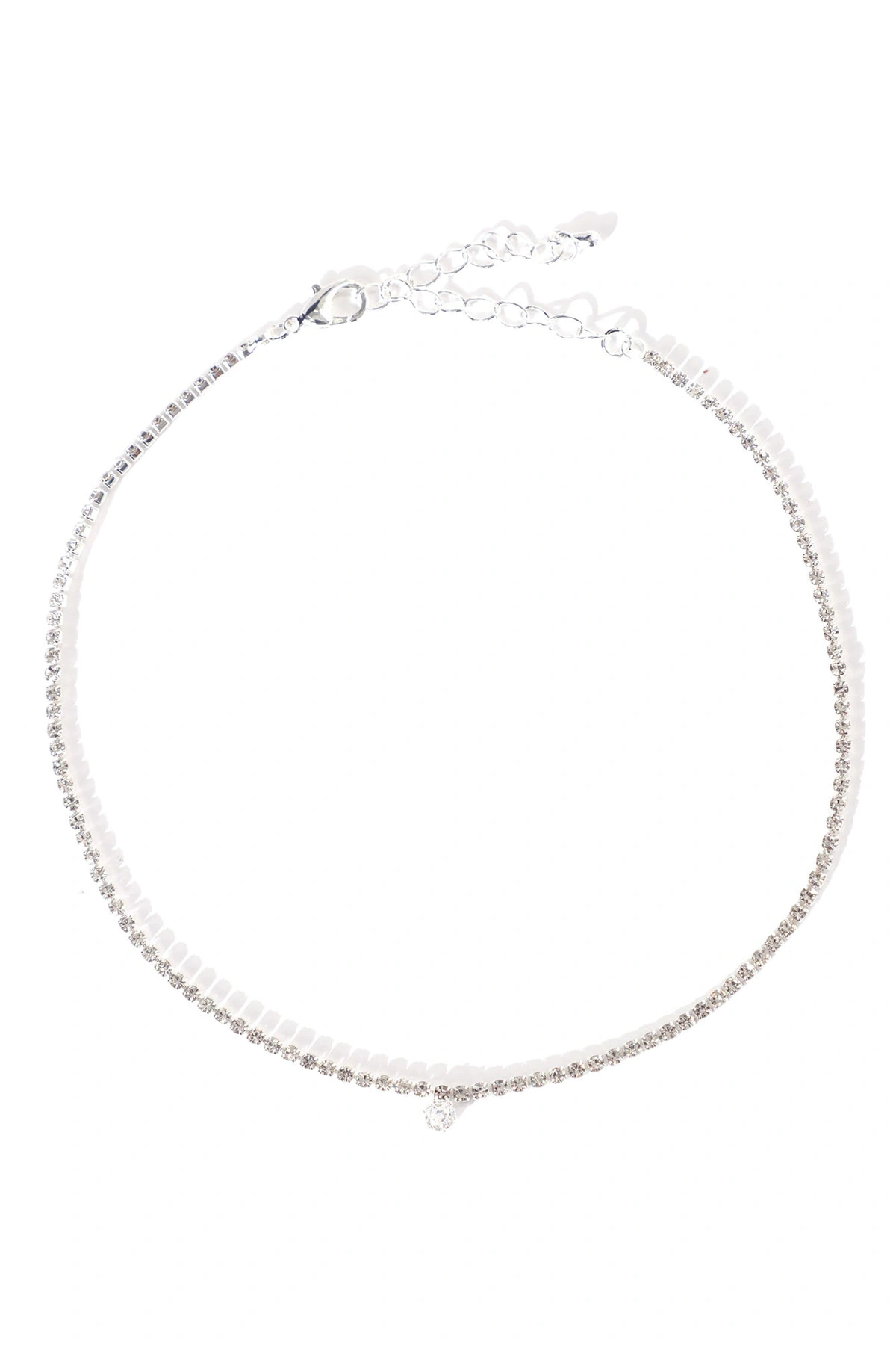 Evening Date Necklace - Silver — Prateado
