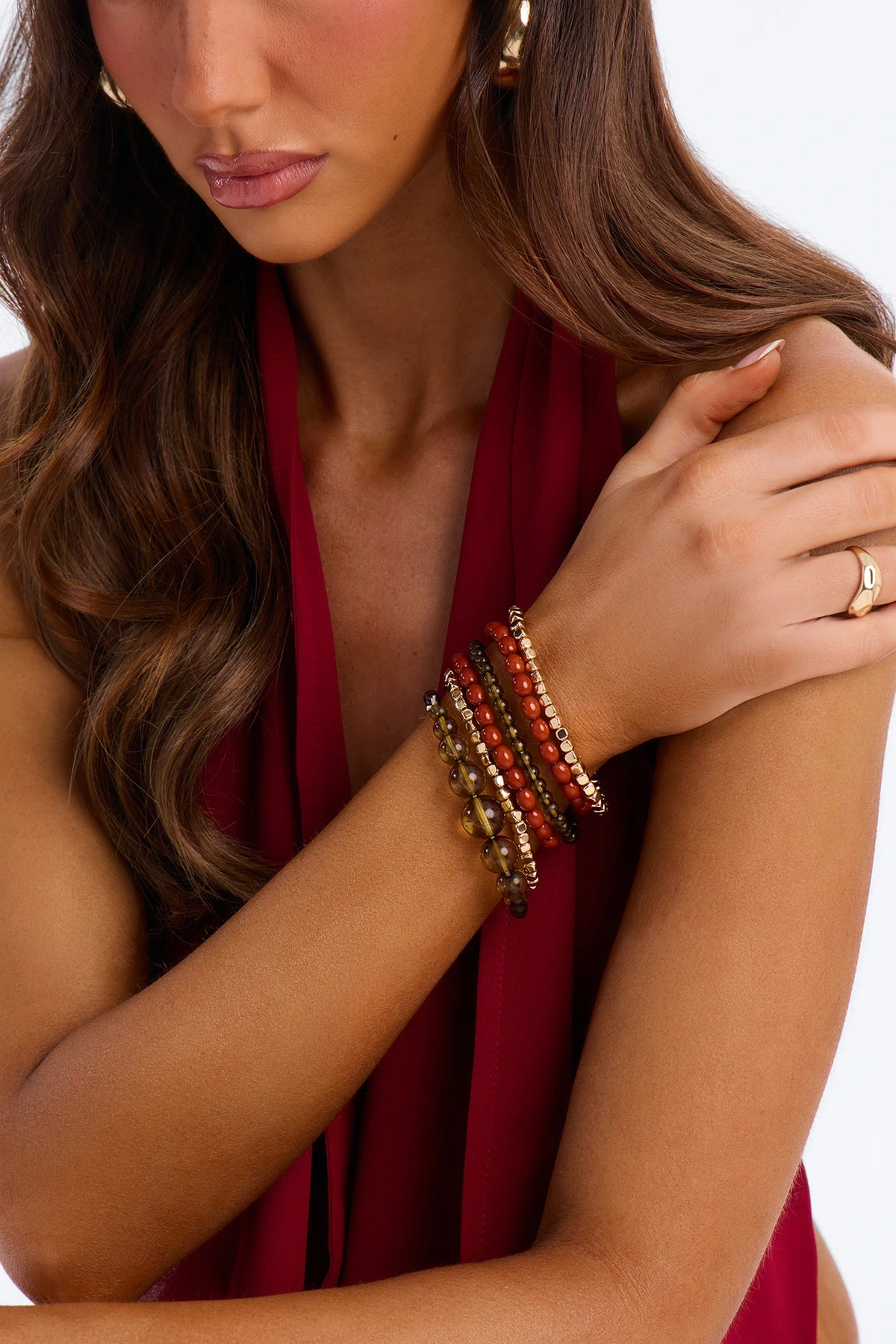 Heartwood 6 Piece Bracelet Set - Gold/combo — Dourado/combinação