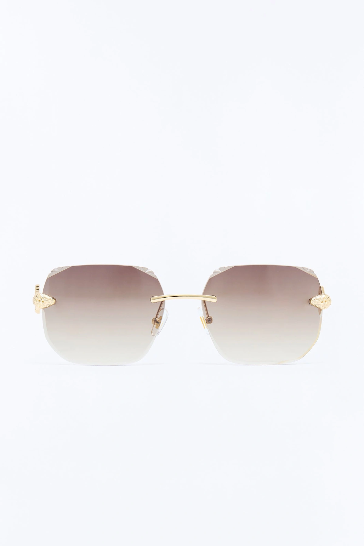 Slither My Way Sunglasses - Grey/Gold — Cinzento/Dourado
