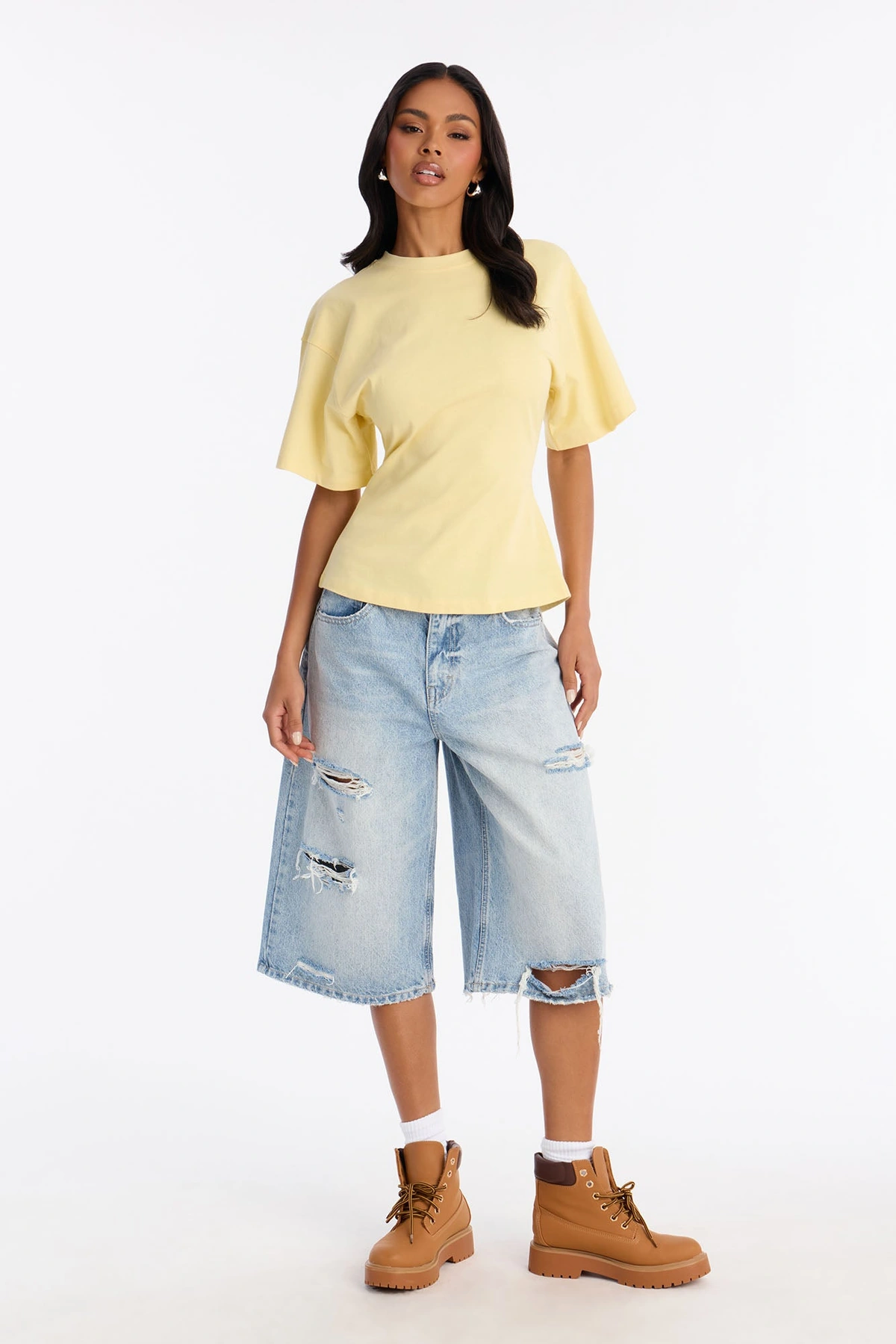 Jayden Fitted T-Shirt - Butter Yellow — Butter Amarelo