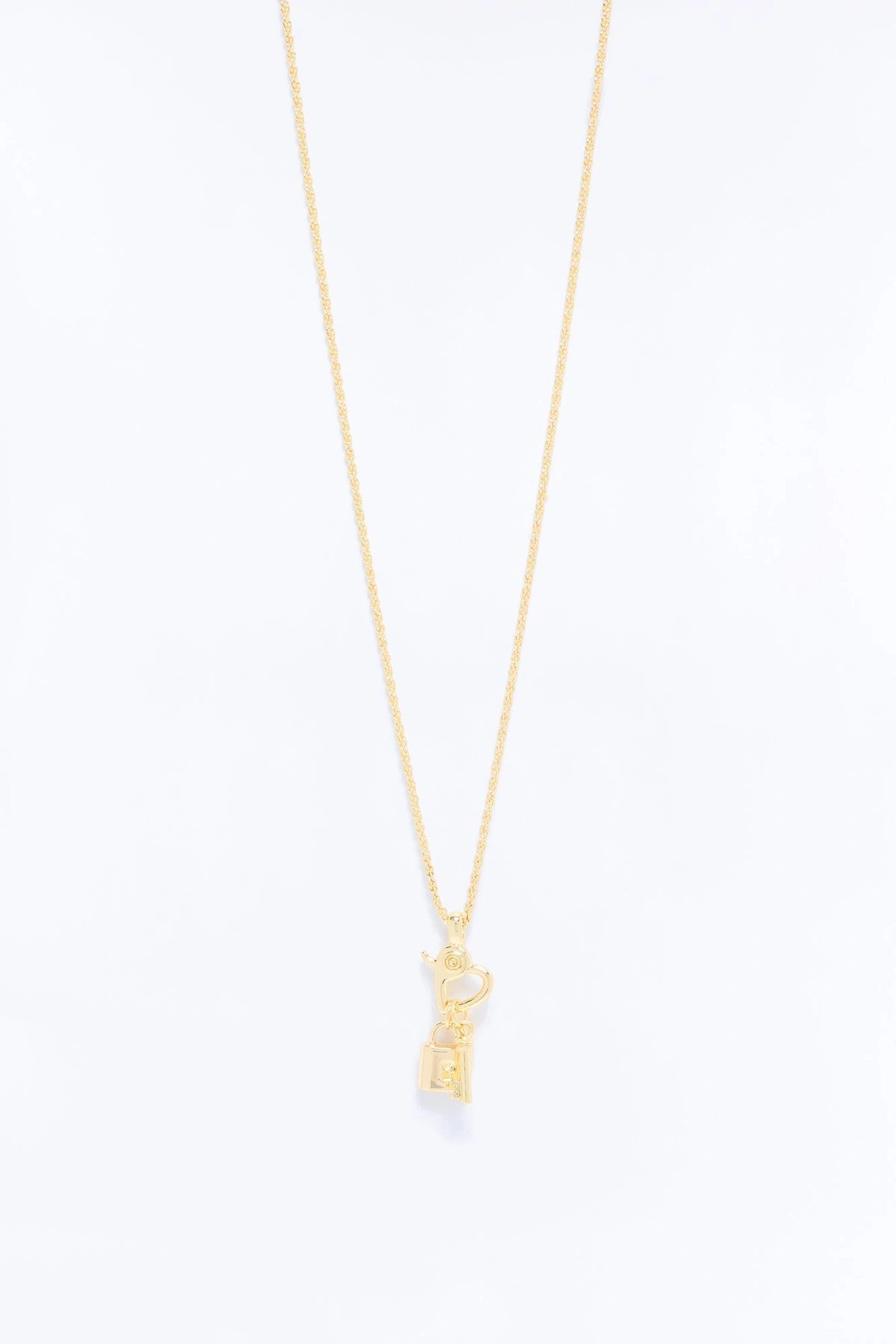 Safe And Sound Pendant Necklace - Gold — Dourado