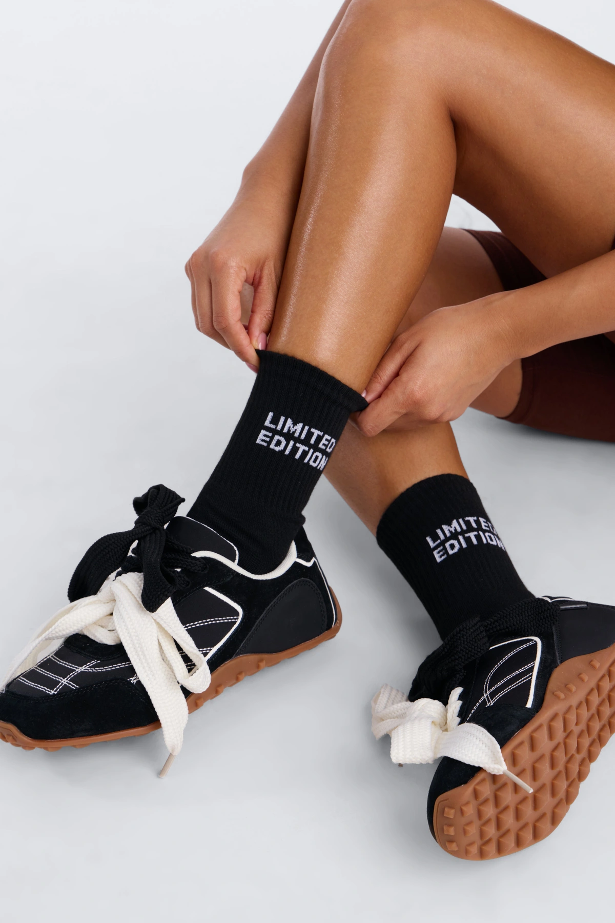 I Am Limited Edition Crew Socks - Black — Preto