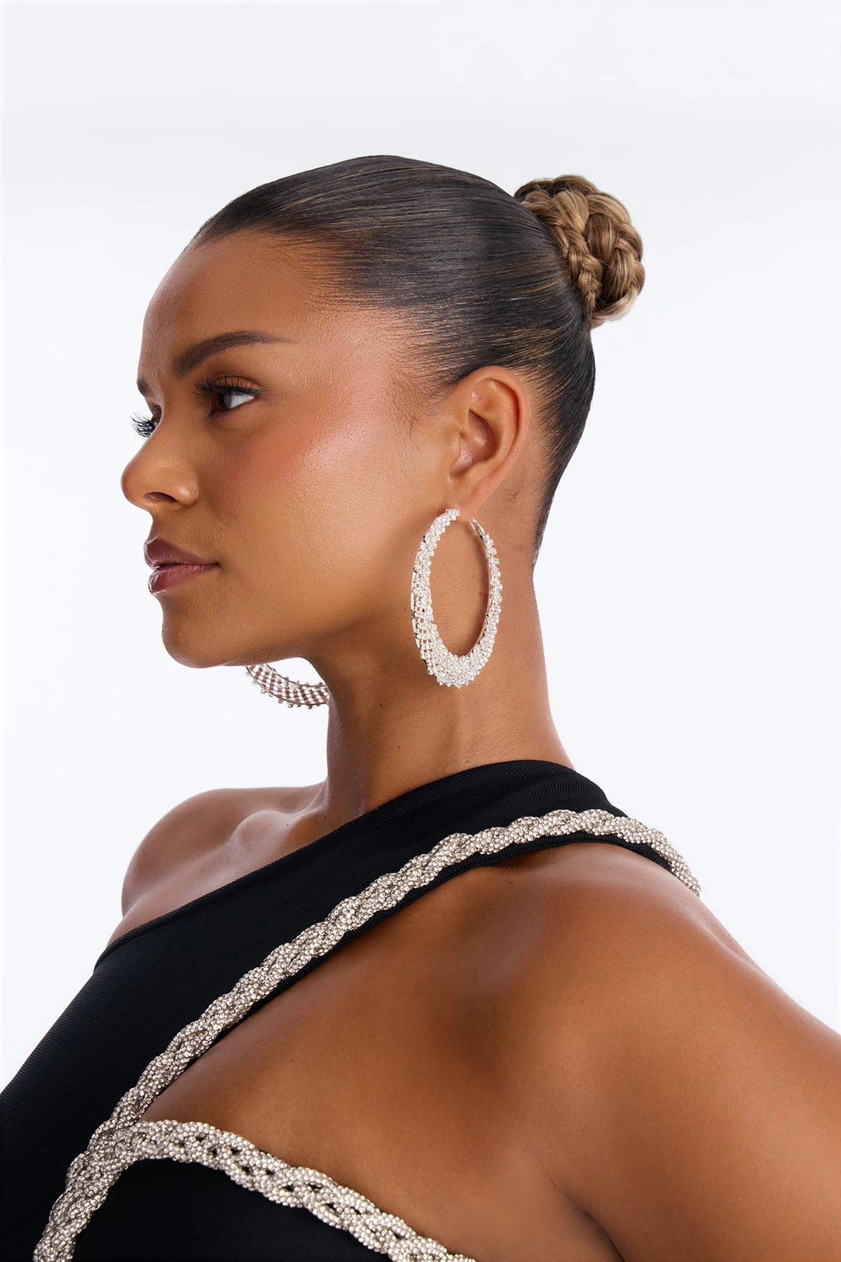 Time To Shine Hoop Earrings - Silver — Prateado