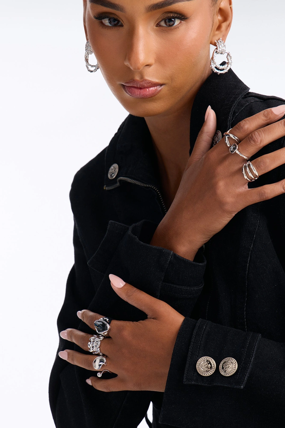 Memory Of You 6 Piece Ring Set - Silver — Prateado