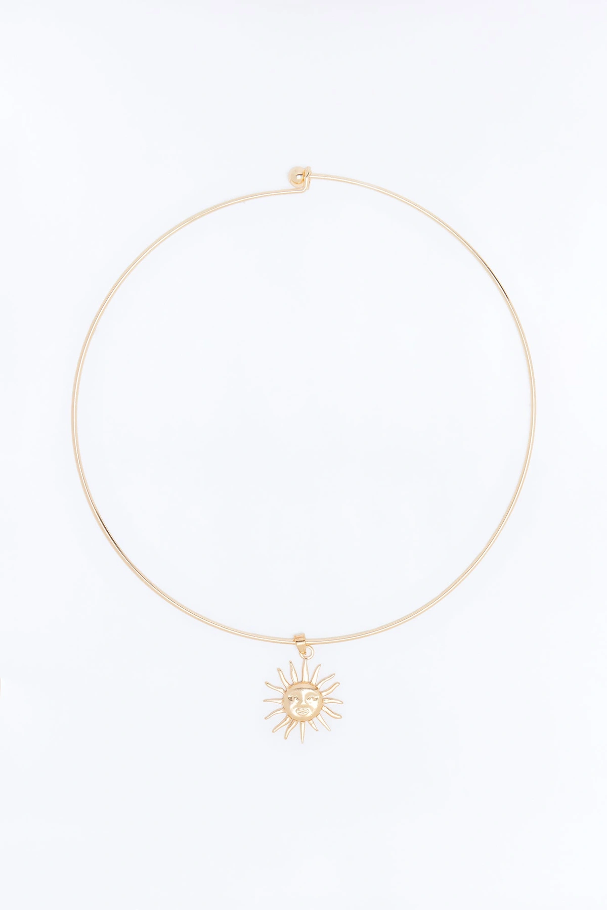 Rising Sun Necklace - Gold — Dourado