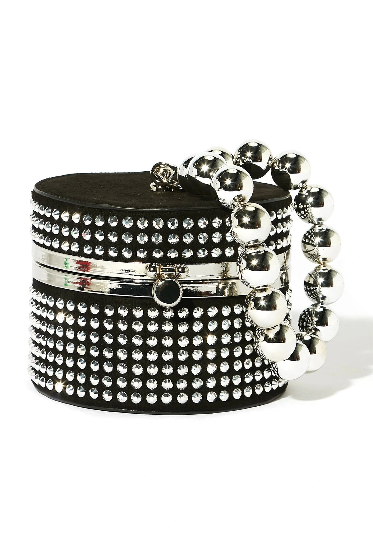 Little Rebel Handbag - Black/Silver — Preto/Prateado