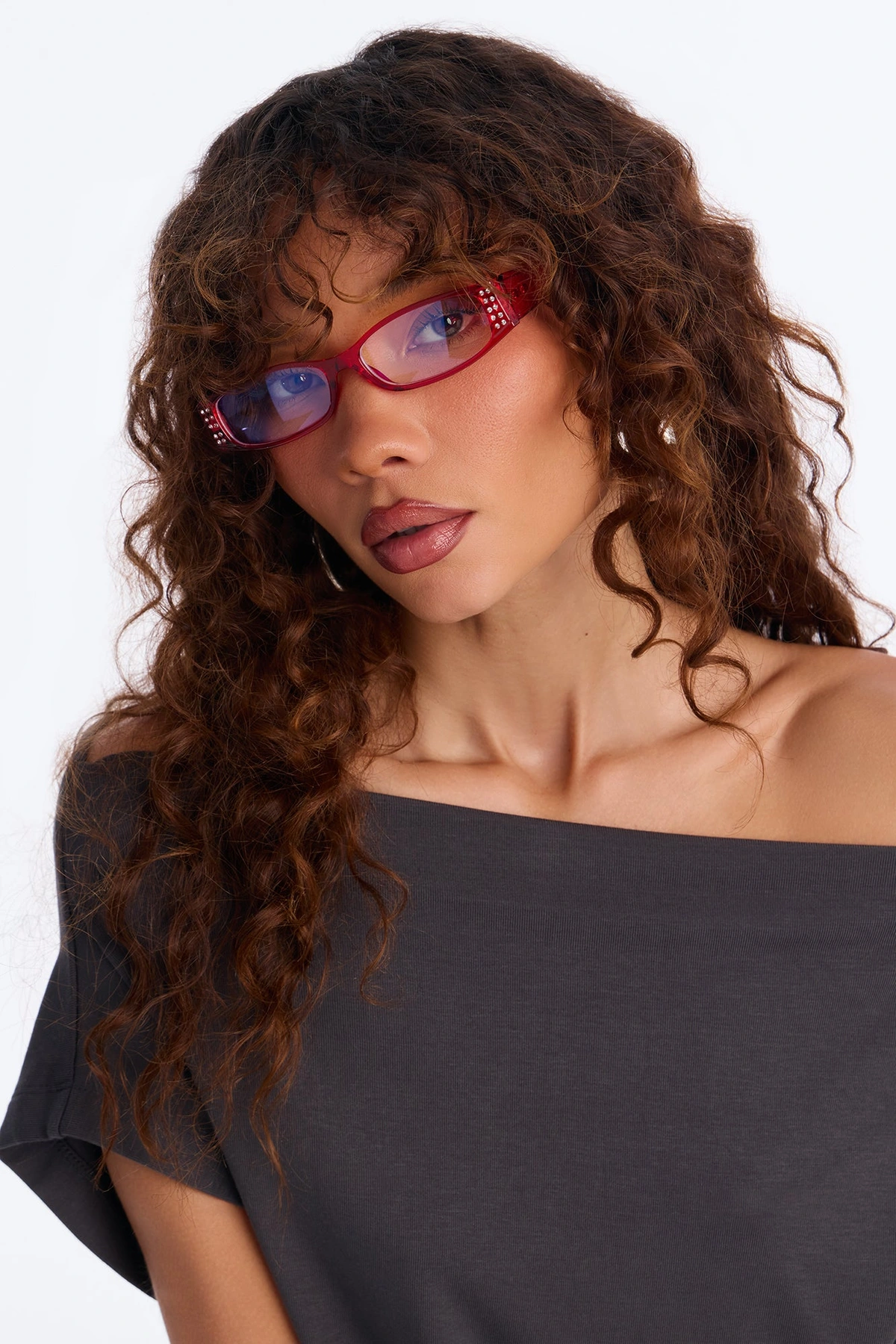 Texting Bae Blue Light Glasses - Red — Vermelho