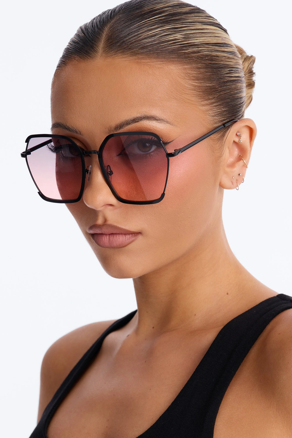 Sunset Fade Sunglasses - Black/combo — Preto/combinação