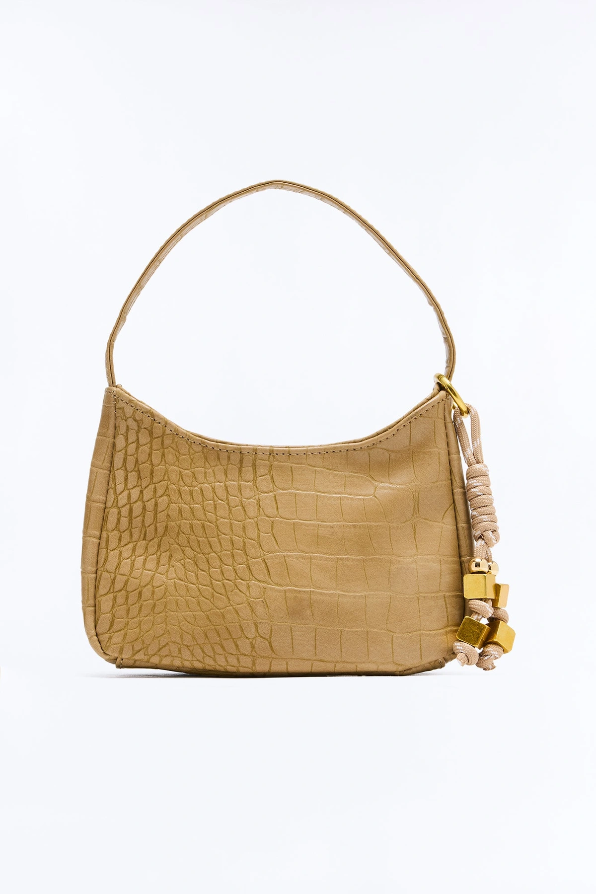 Giving Minimalist Faux Leather Satchel Handbag - Tan — Castanho-claro