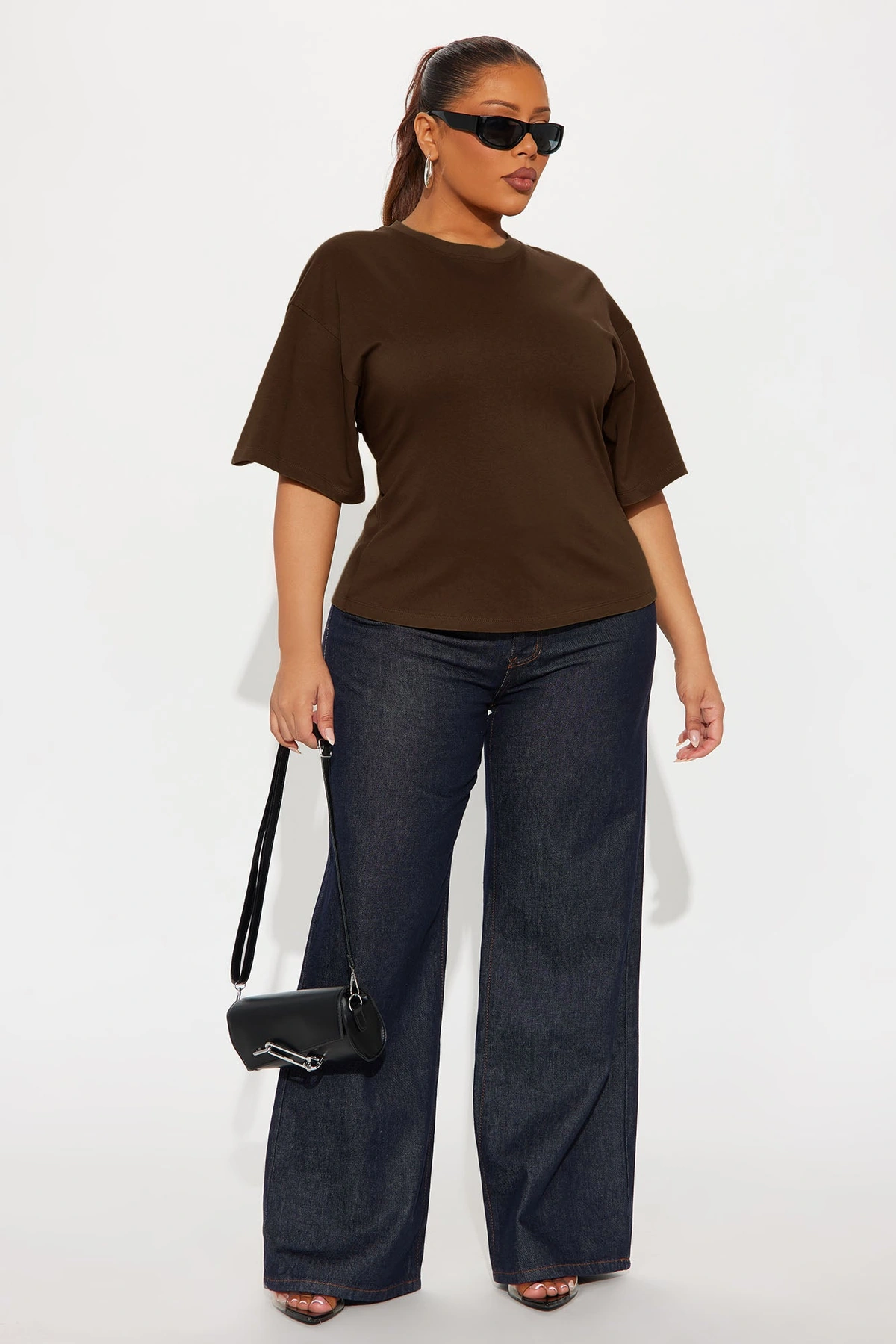 Jayden Fitted T-Shirt - Brown — Castanho