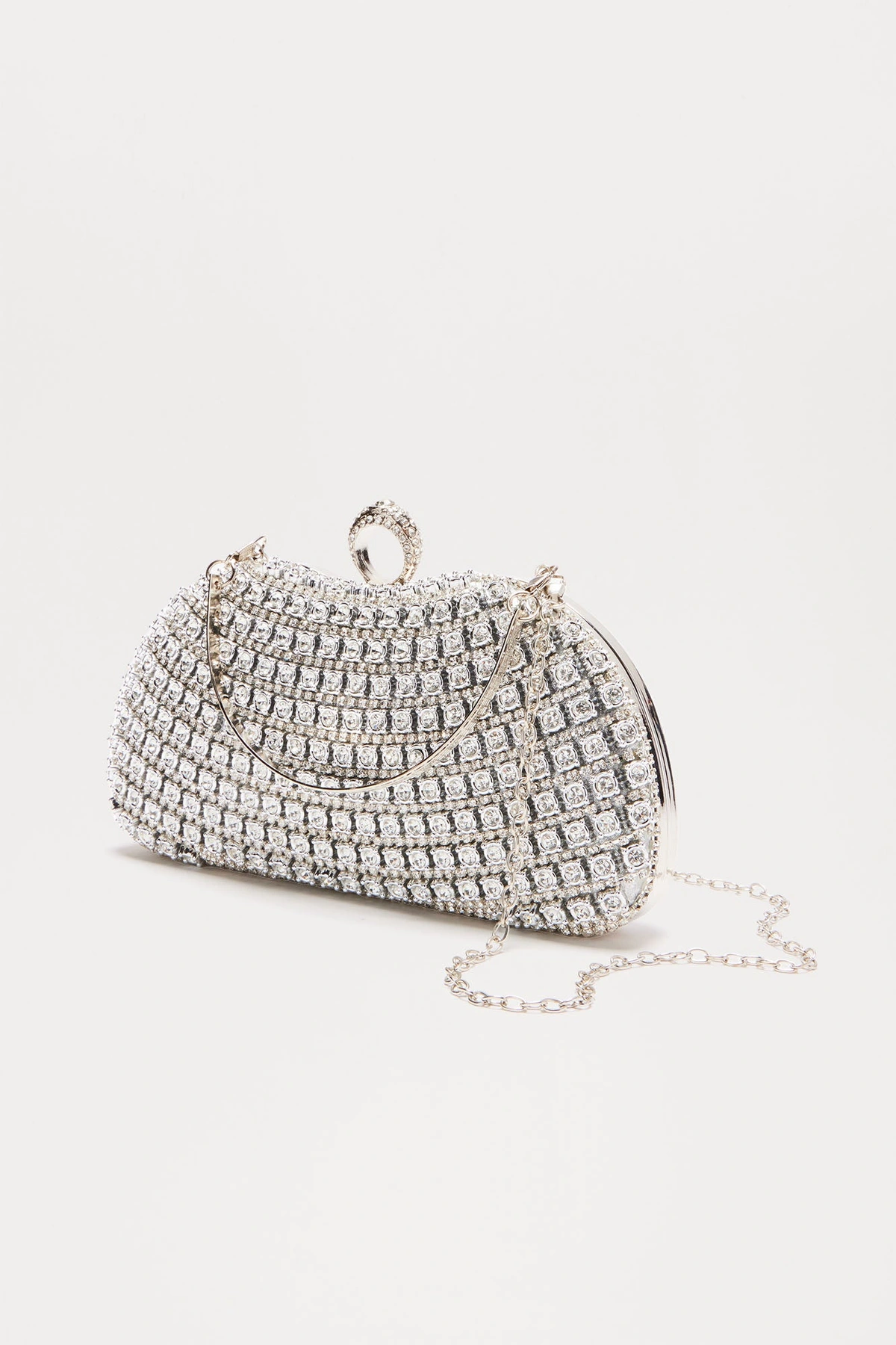 Clear Conscience Clutch - Silver — Prateado