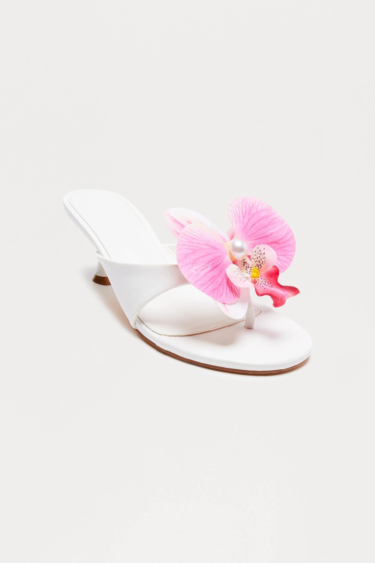 Orchid 2 Piece Shoe Clips - White/Pink — Branco/Rosa