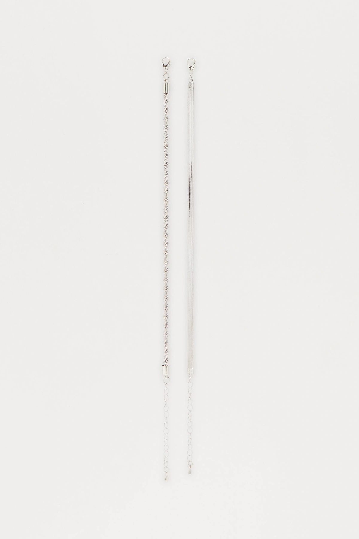 Everyday Essential Anklet Set - Silver — Prateado