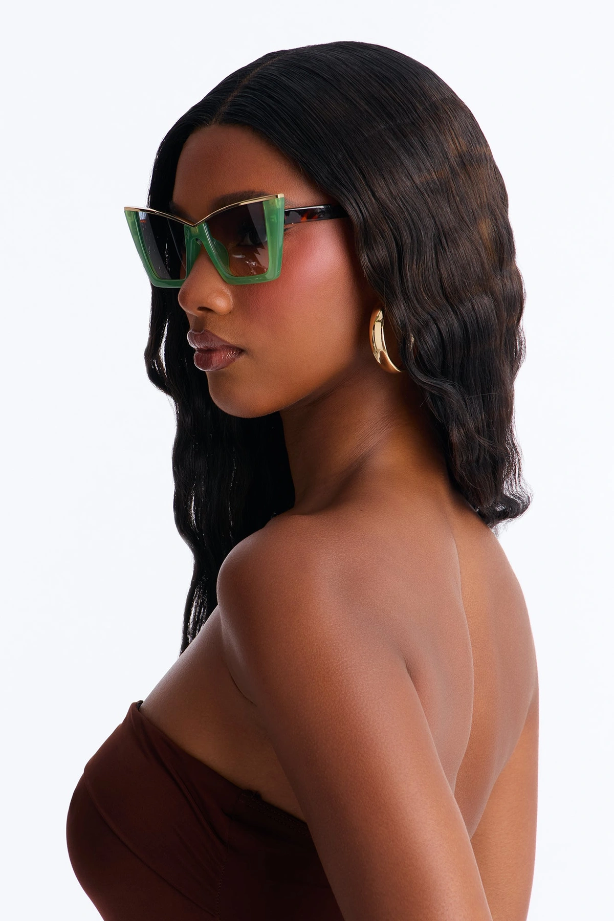 Boss Act Sunglasses - Green — Verde