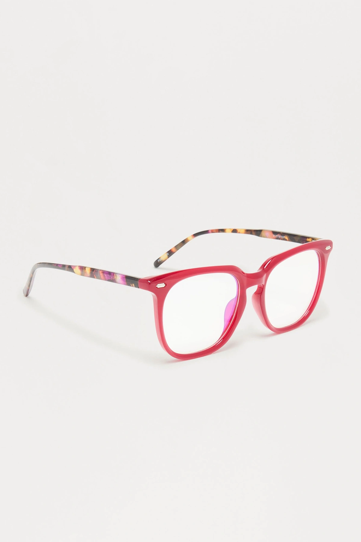 Aced It Square Blue Light Glasses - Red — Vermelho