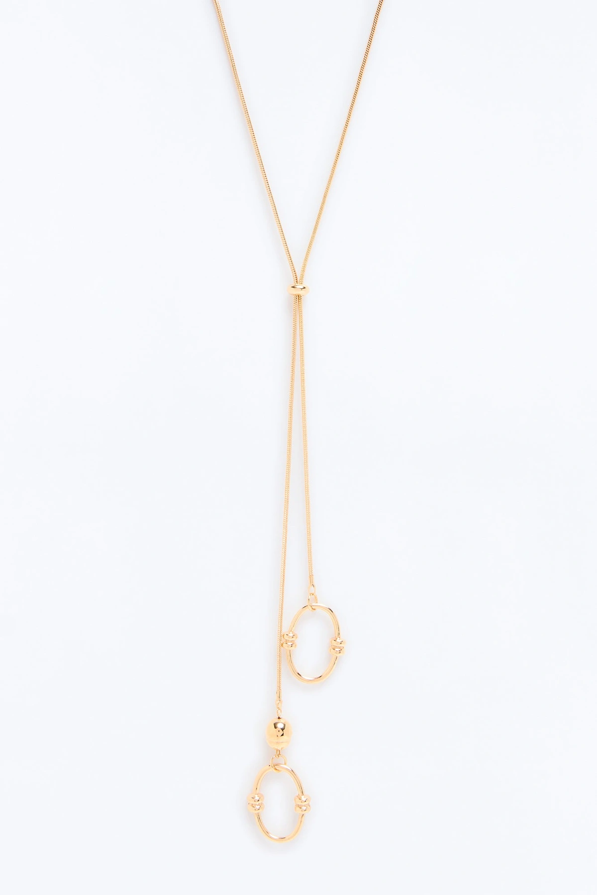 Danielle Ring Layered Necklace - Gold — Dourado