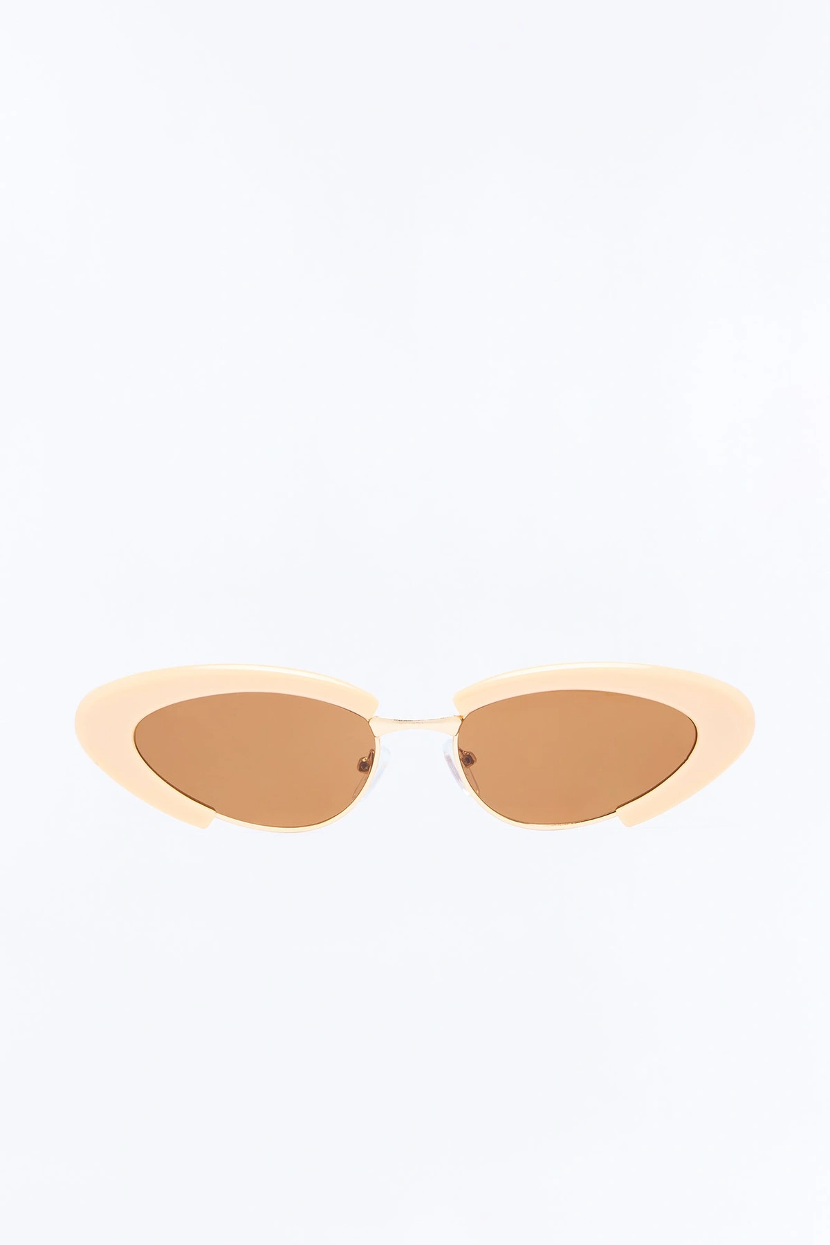 Pretty Catty Sunglasses - Nude — Nude