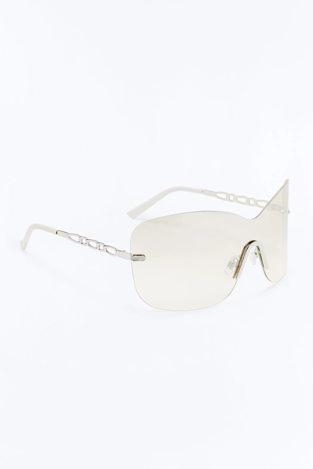 Stacy Shield Sunglasses - Clear — Clear