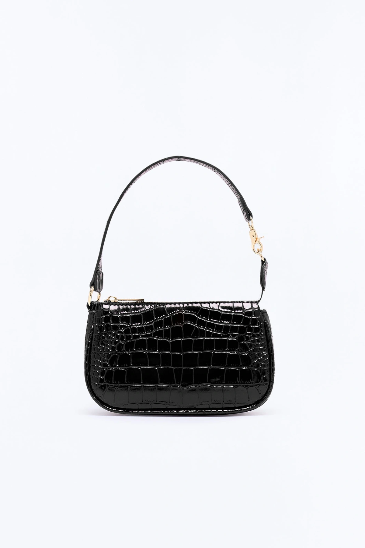 Touch Me Right Faux Leather Shoulder Handbag - Black — Preto