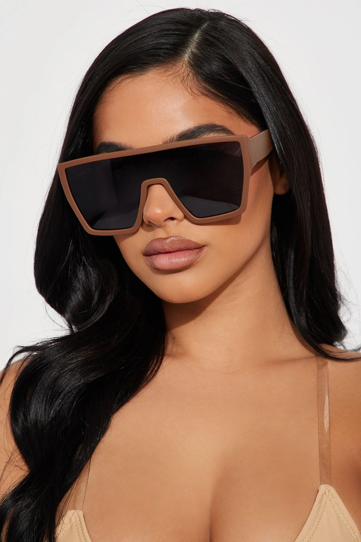 On My Worst Behavior Sunglasses - Brown — Castanho