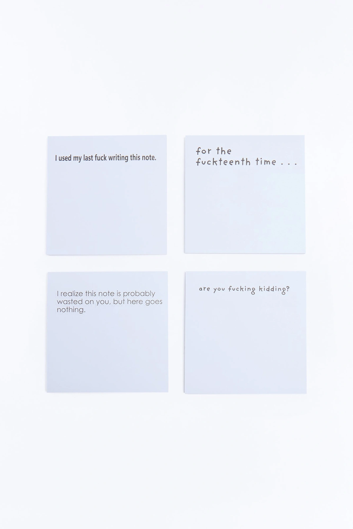 Snappy AF Sticky Notes 4 Pack Set - White — Branco