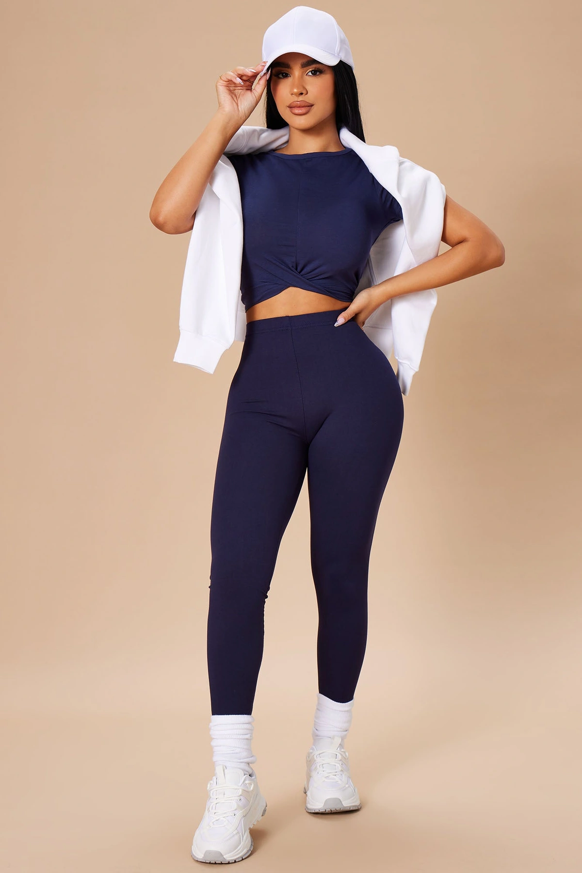 Almost Every Day Leggings - Navy — Azul-marinho