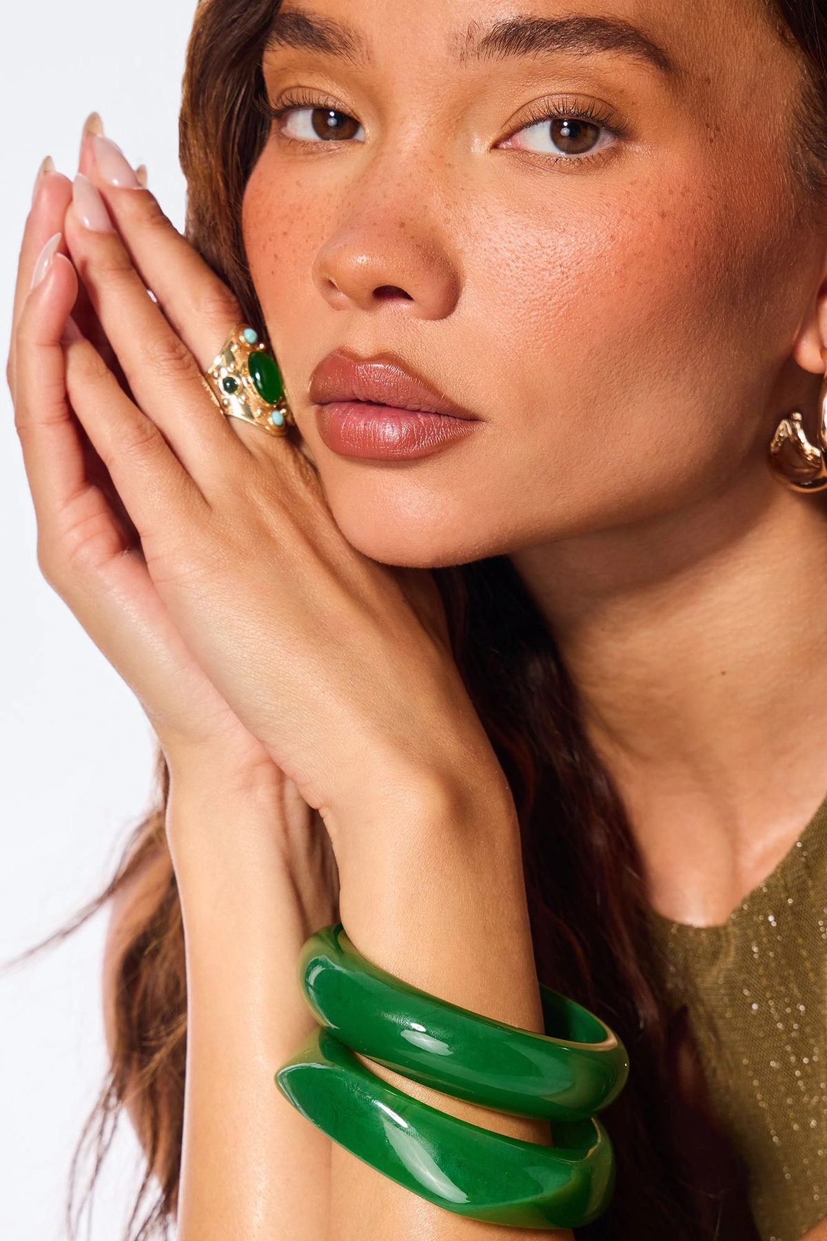 Tropical Forecast 2 Piece Bracelet Set - Green — Verde