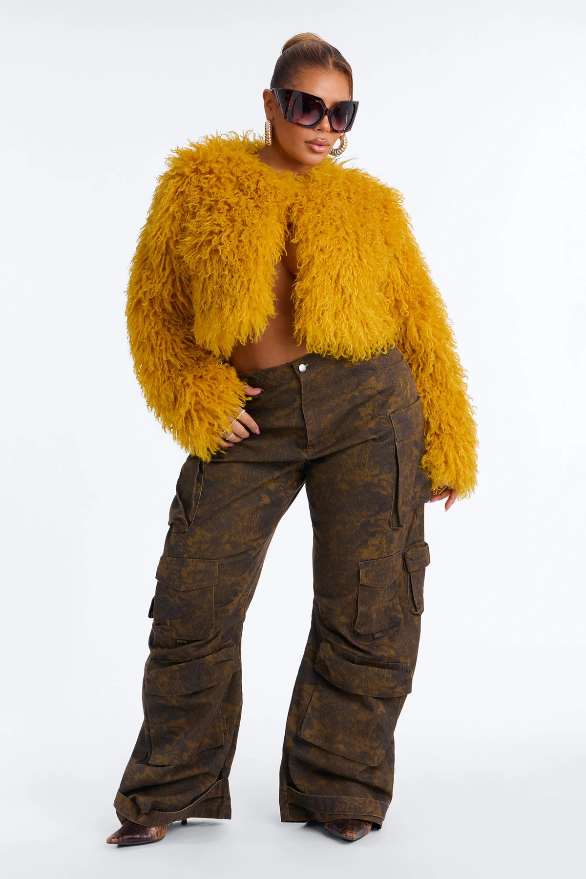 Sydney Faux Fur Coat - Honey — Honey