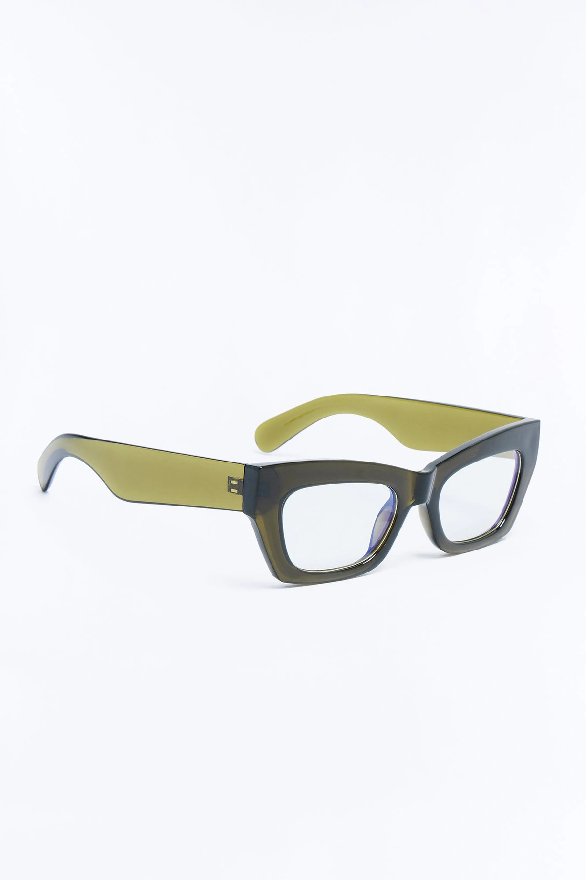 Trendiest In The Office Blue Light Glasses - Olive — Verde-azeitona