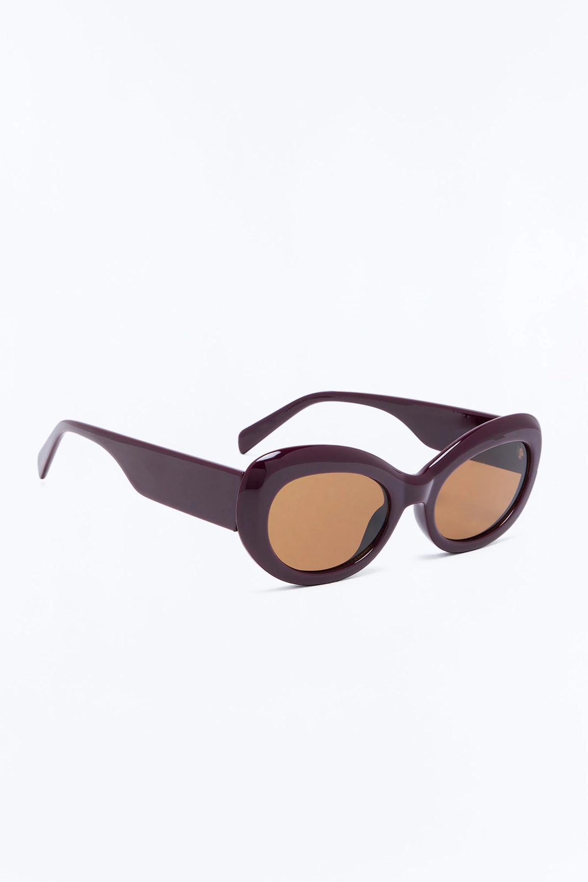 Hard To Avoid Sunglasses - Burgundy — Bordô