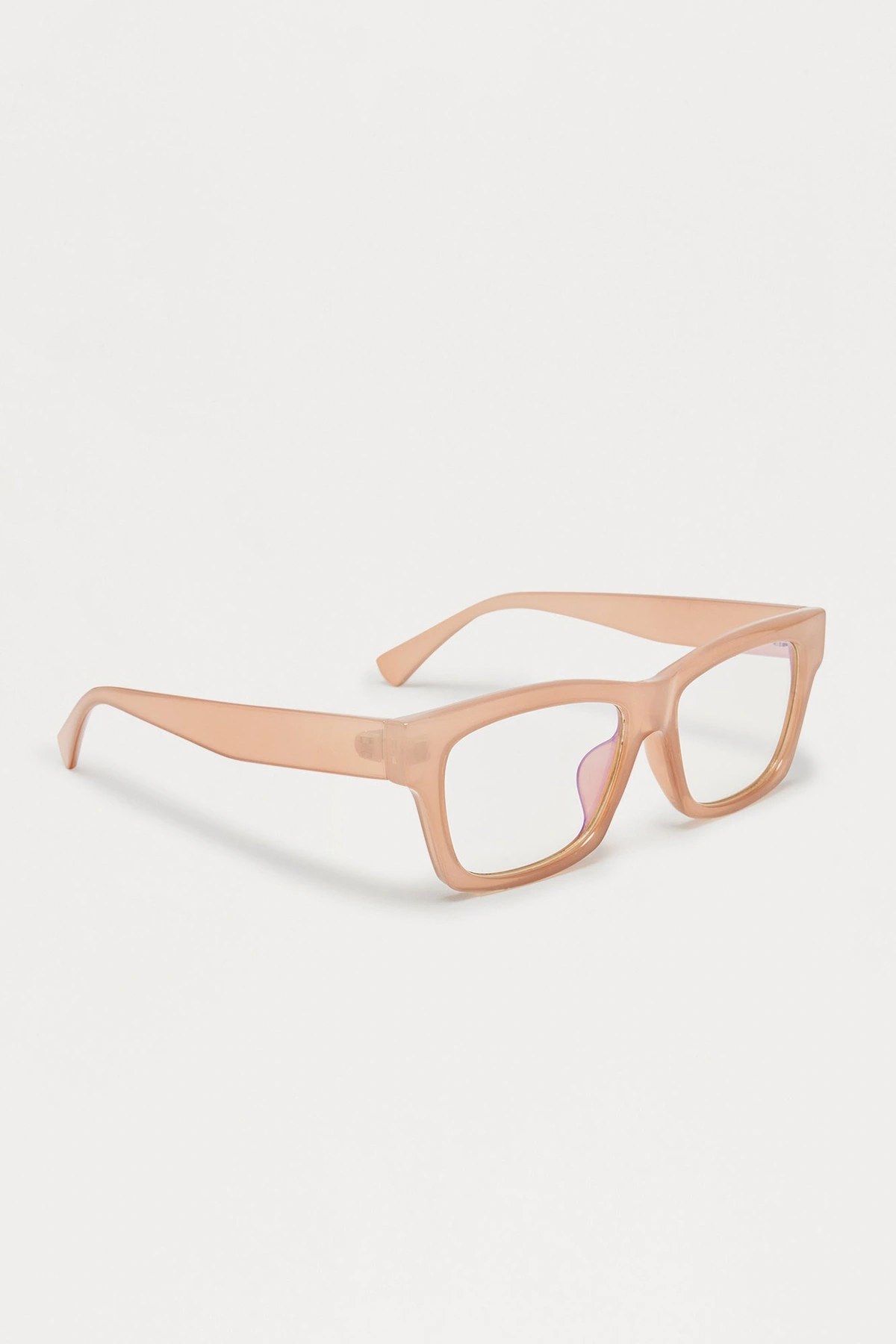Since Fiction Square Blue Light Glasses - Light Taupe — claro Bege acinzentado