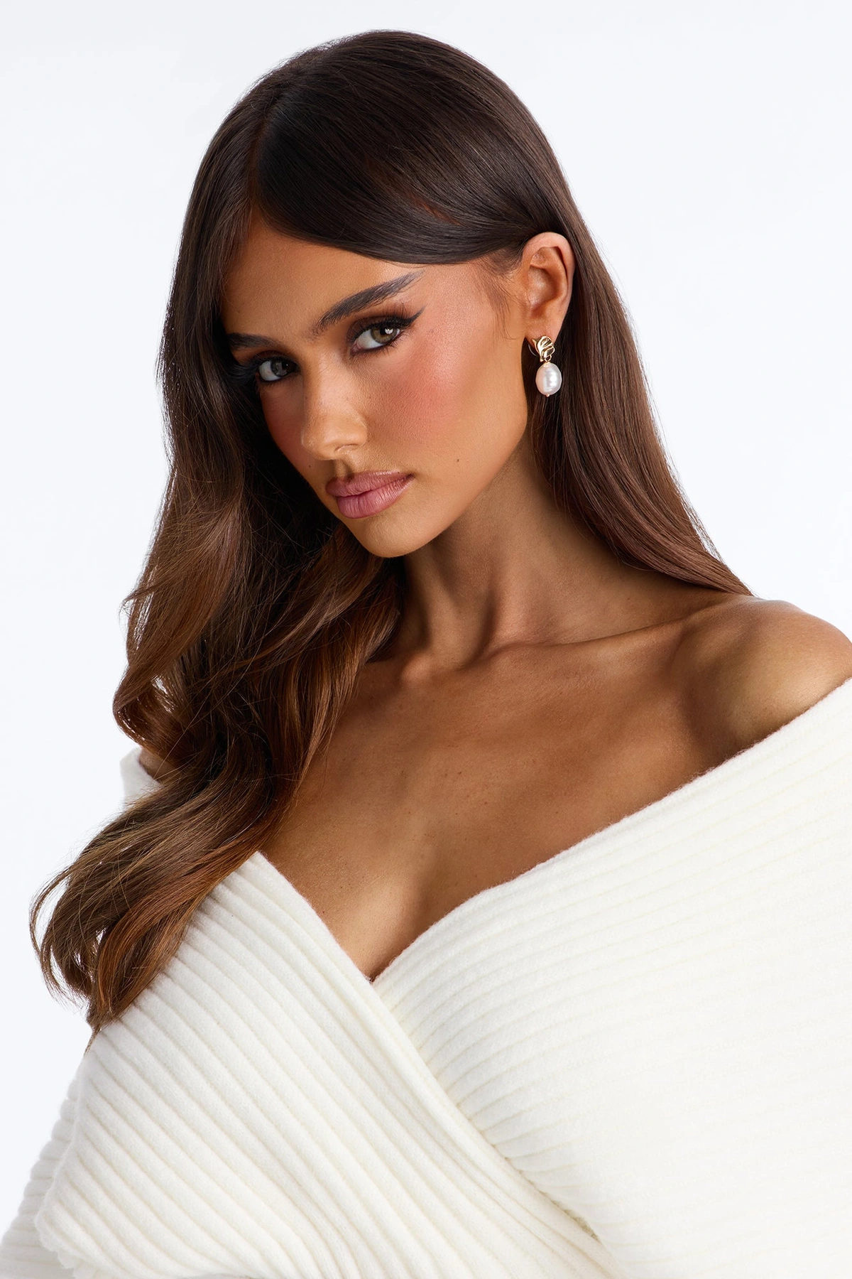 Sunny Pearl Drop Earrings - Gold — Dourado