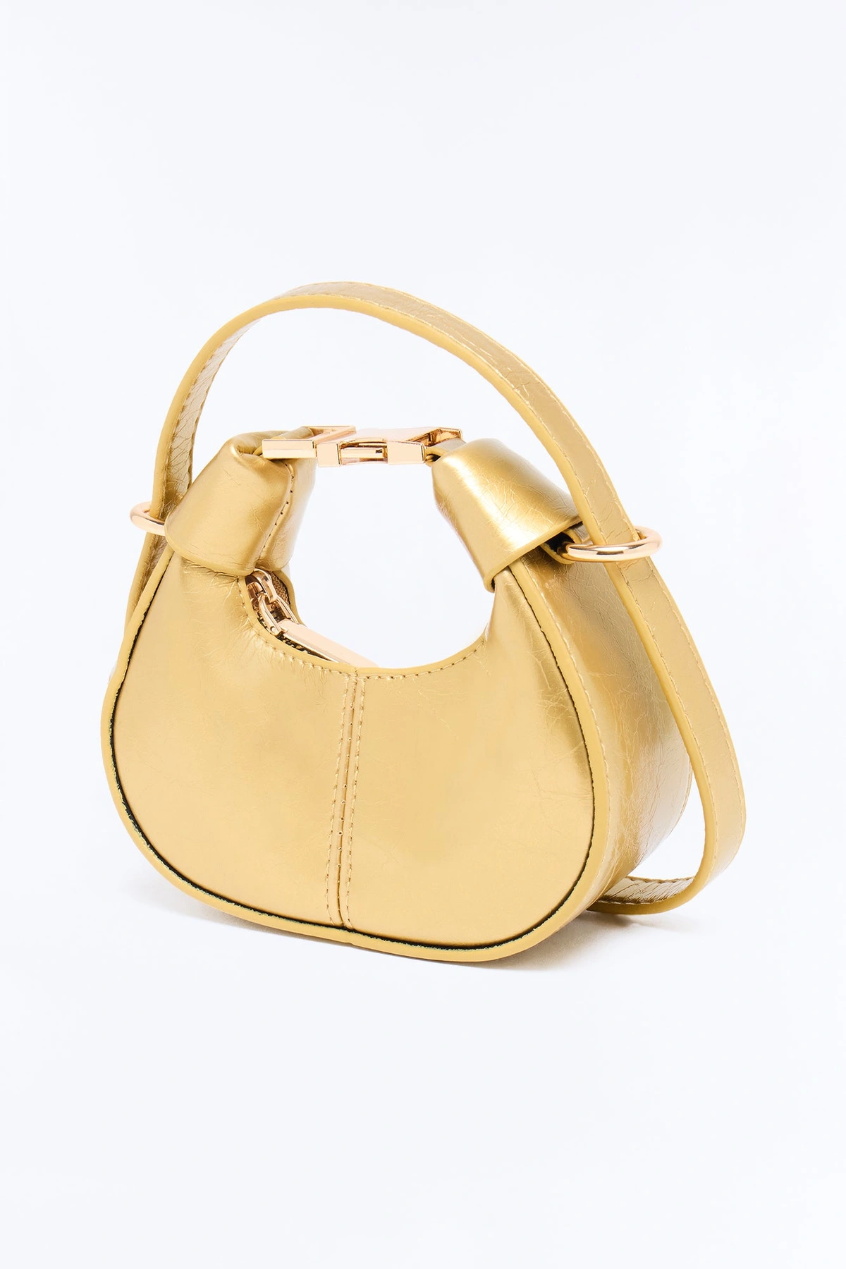 Lil' Link Mini Faux Leather Clutch - Gold — Dourado
