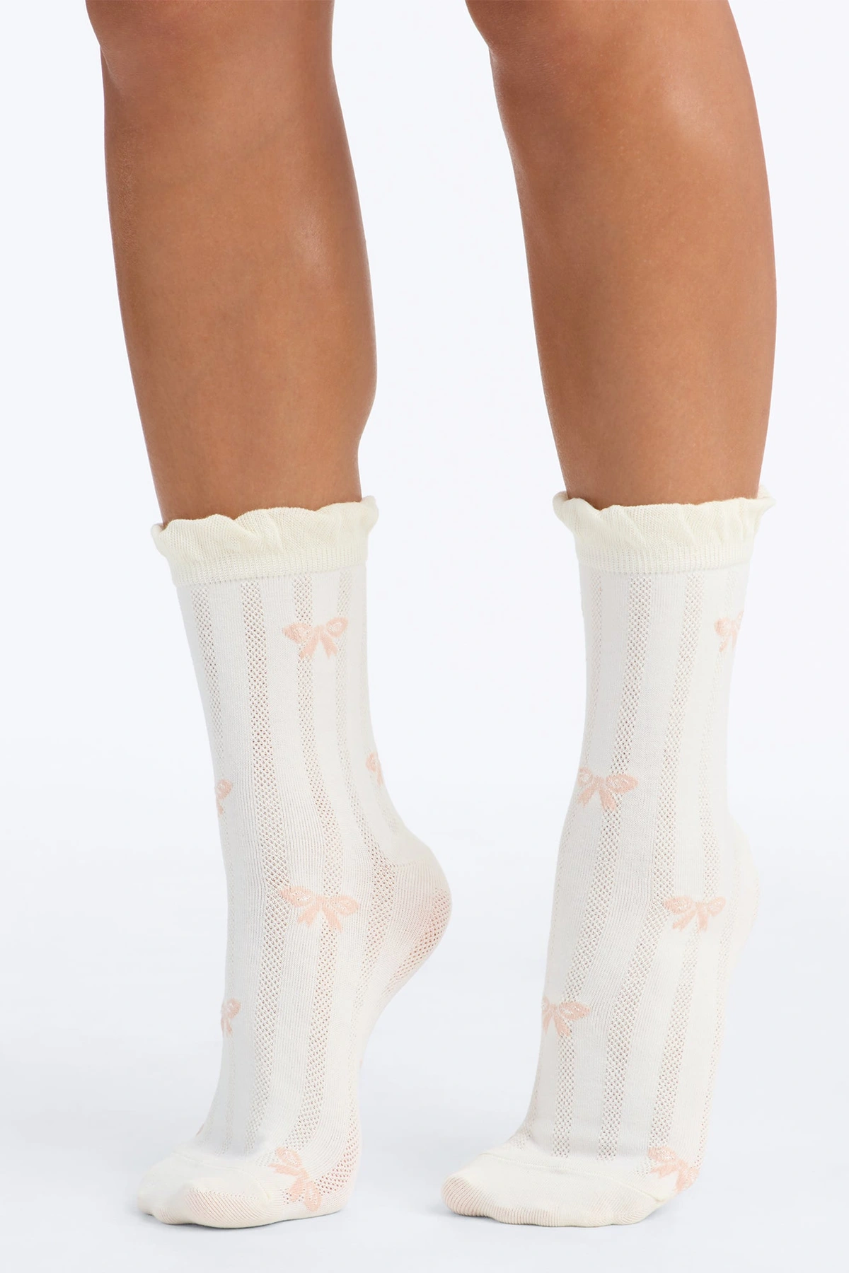 Pretty Little Thing 3 Pack Crew Socks - White/combo — Branco/combinação
