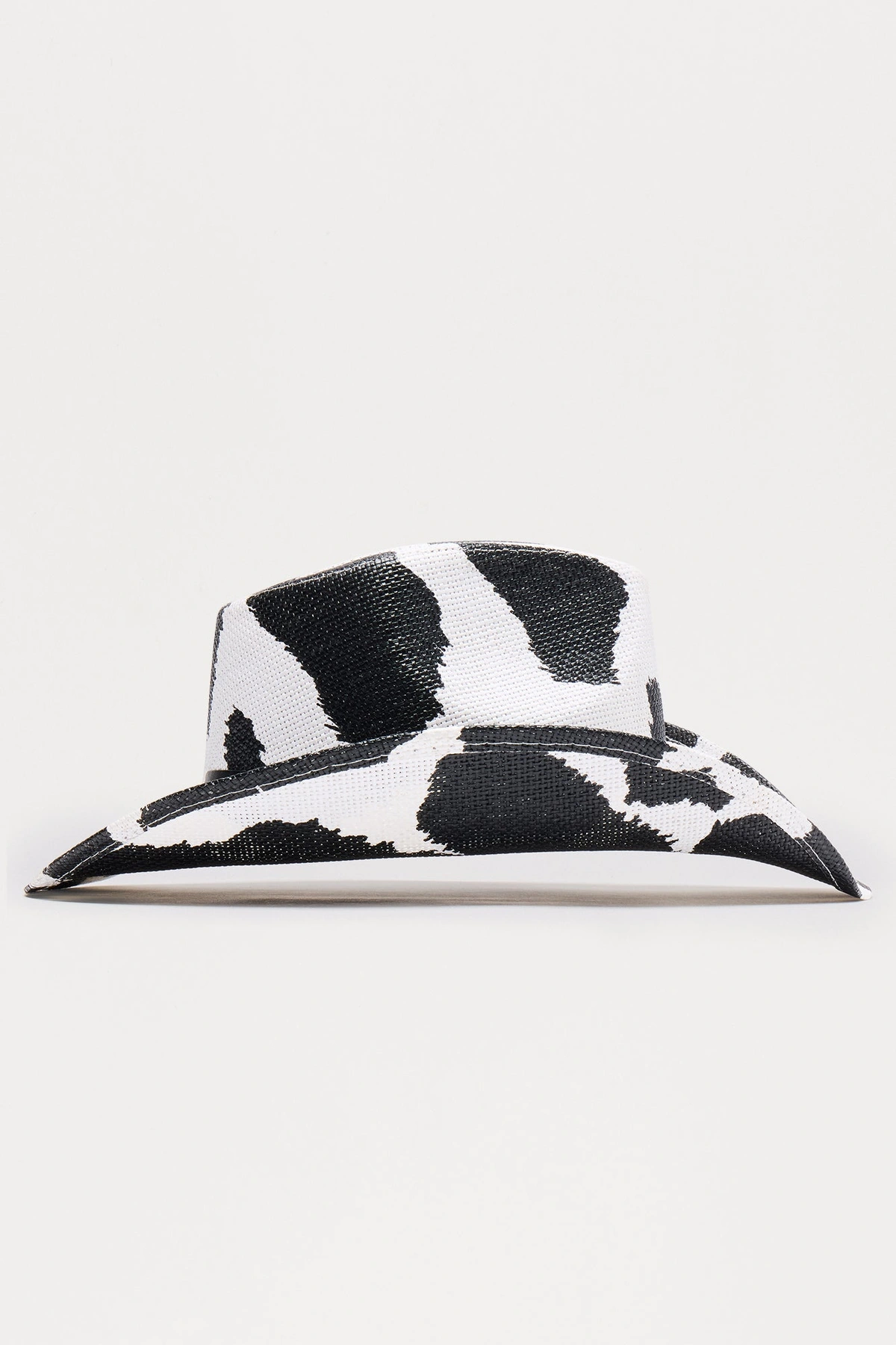 Country Girl Cowboy Hat - Black/White — Preto/Branco