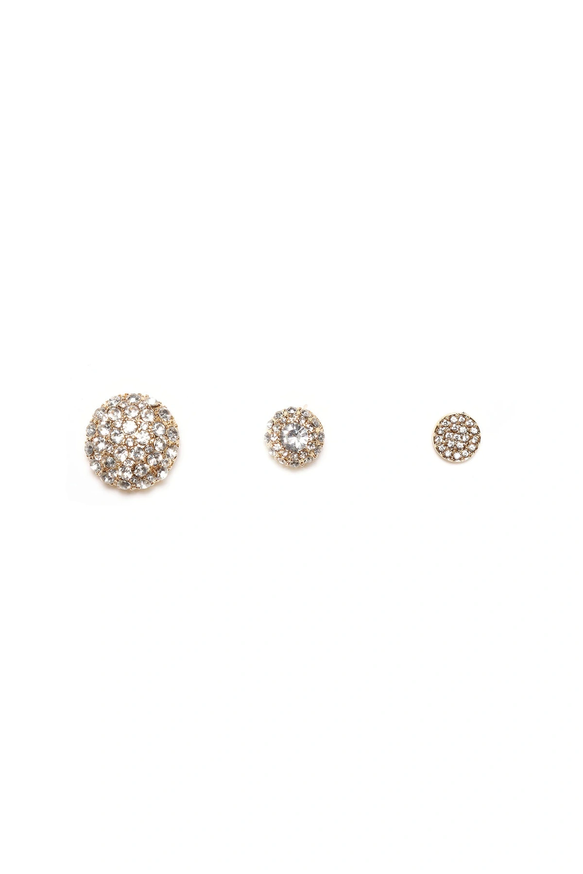 Classy Vibe Stud Earring Set - Gold — Dourado