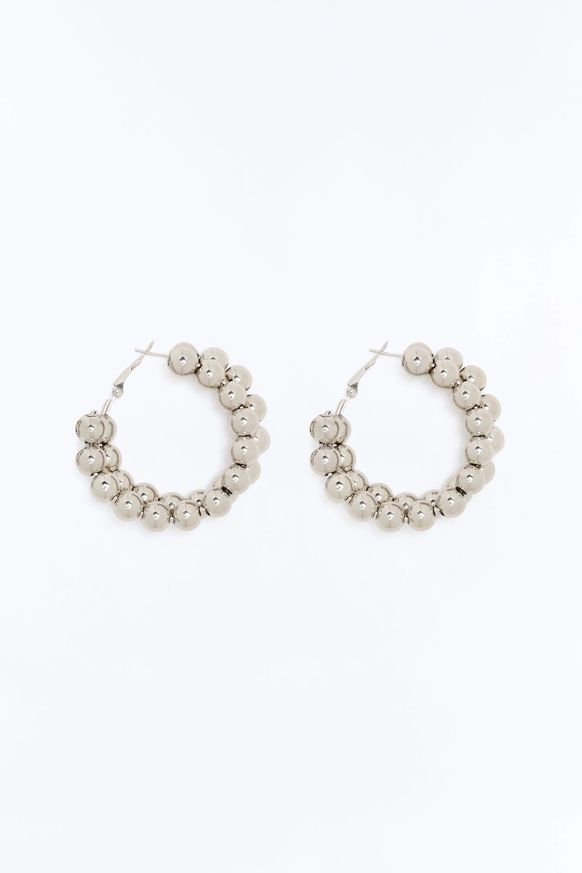 No Doubts Hoop Earrings - Silver — Prateado