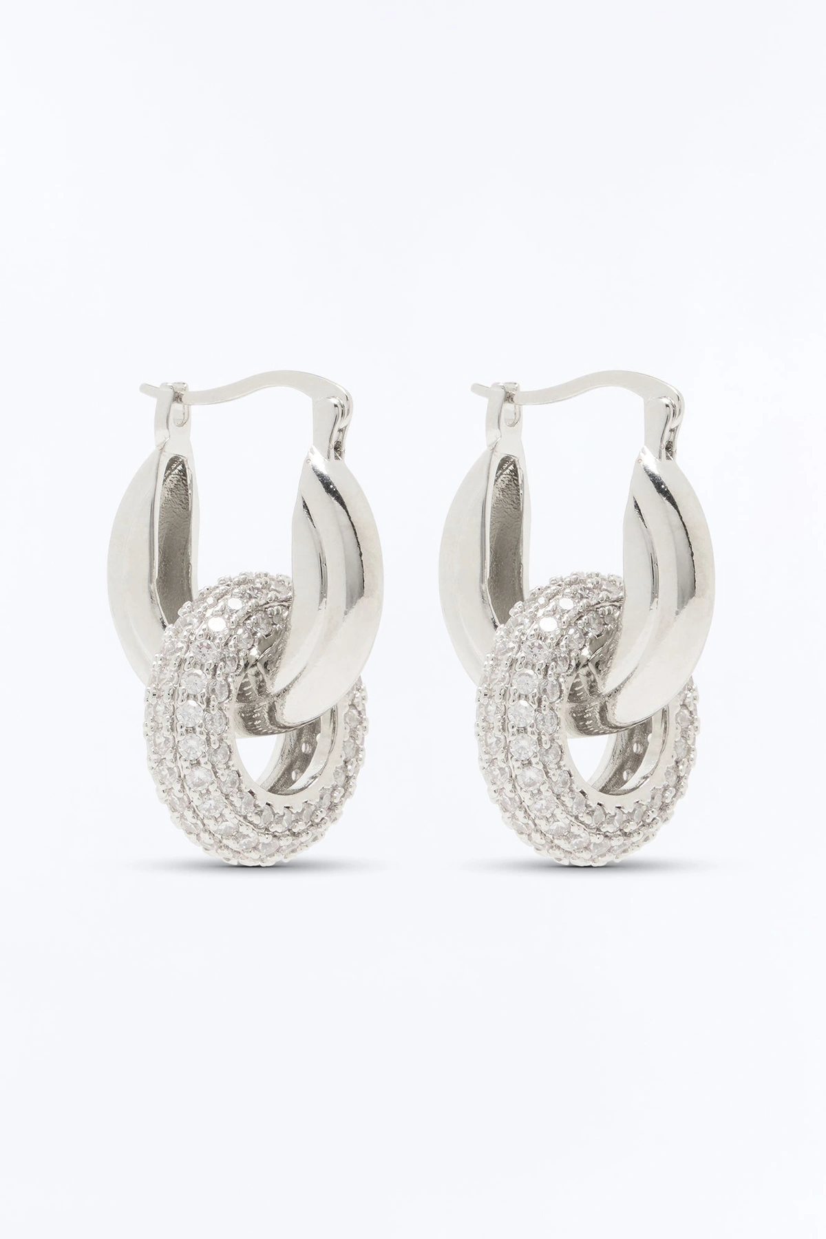 Good For You Hoop Earrings - Silver — Prateado
