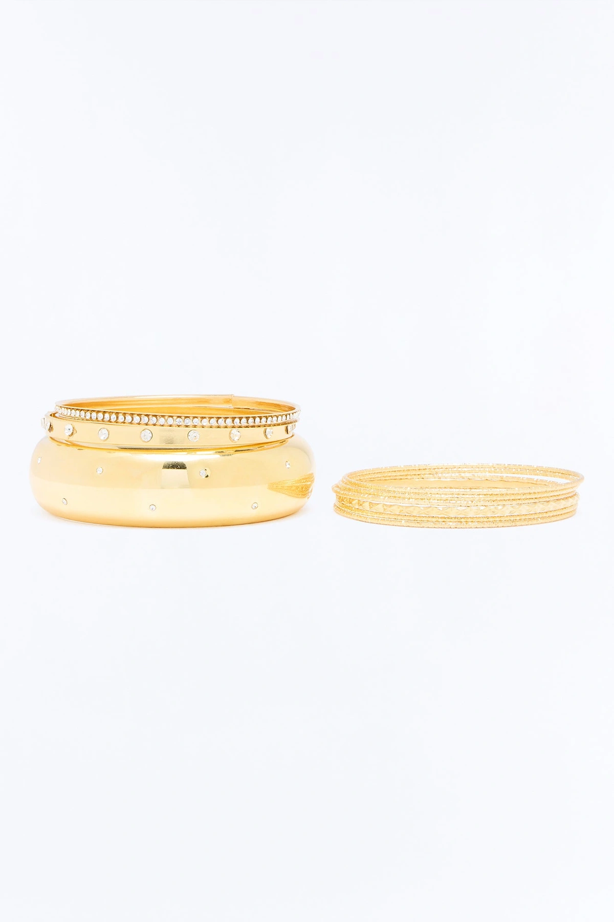 Essential 9 Piece Bracelet Set - Gold — Dourado