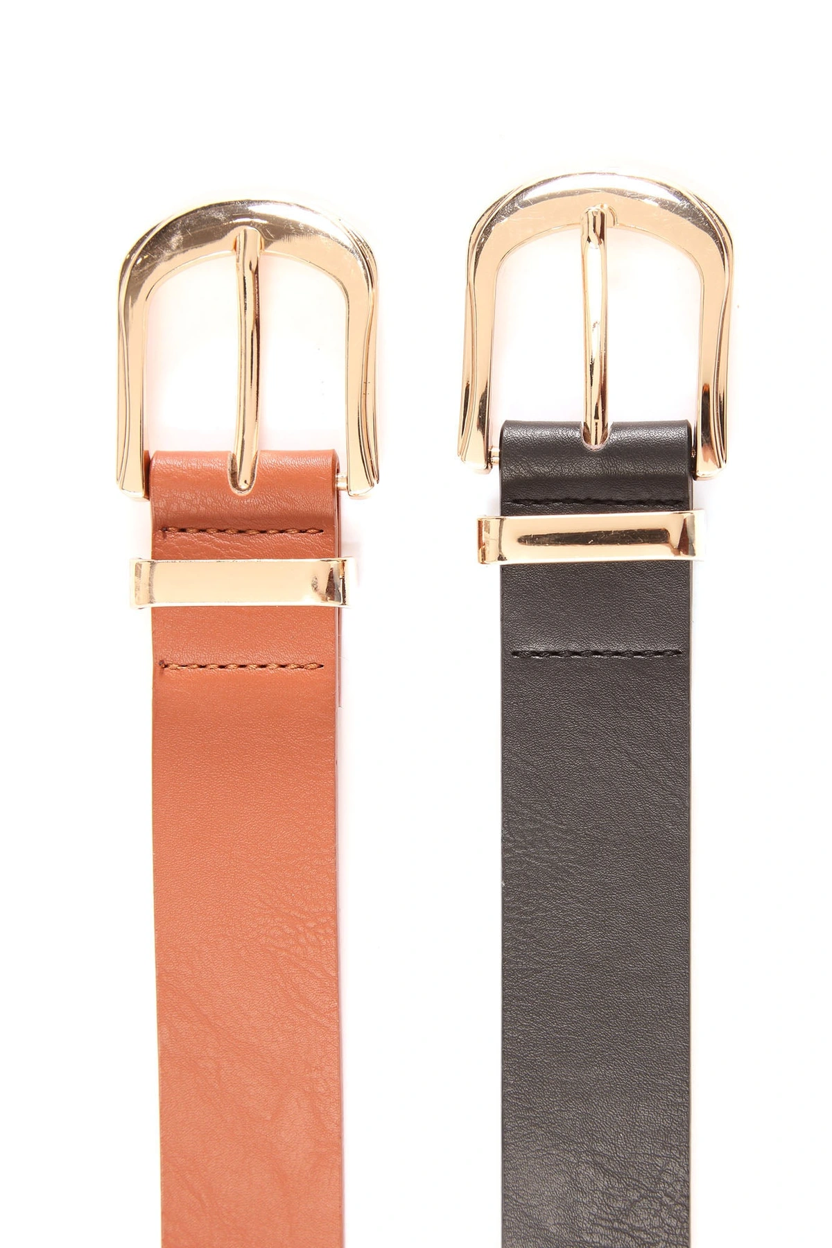 Back To Basic Belt Set - Black/Tan — Preto/Castanho-claro