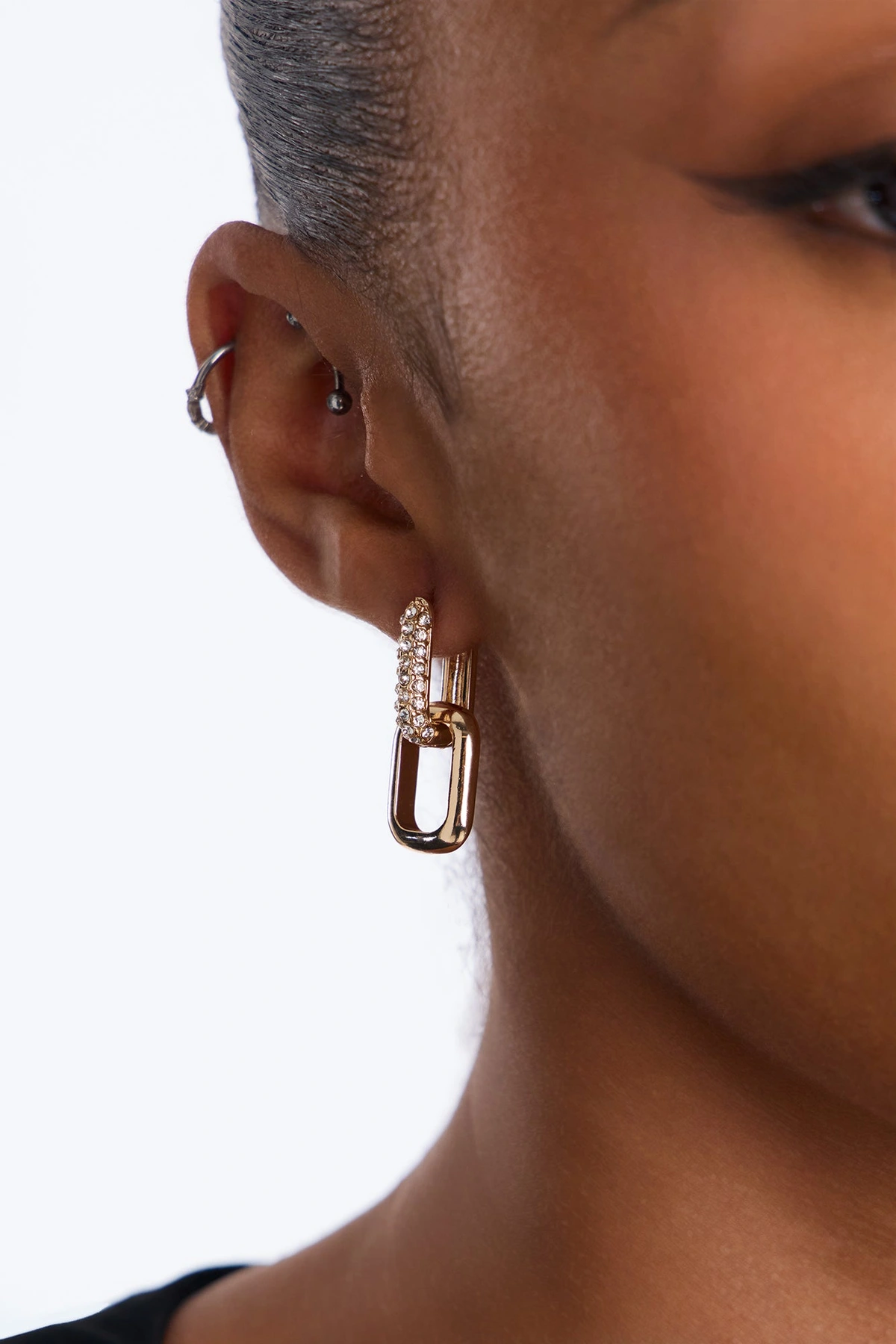 Favorite Trio 3 Pair Multi Earring Set - Gold — Dourado