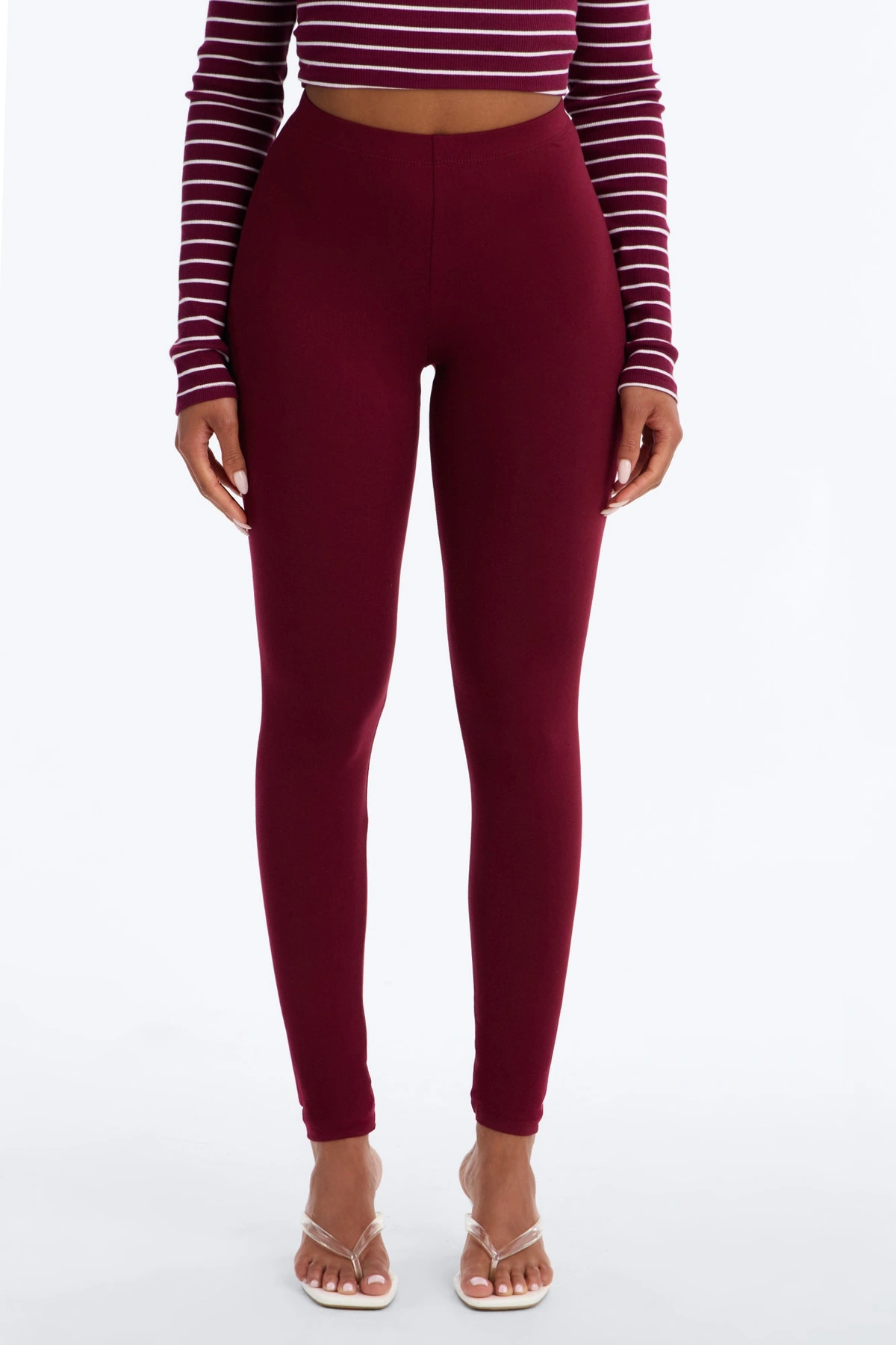 Almost Every Day Leggings - Wine — Vinho