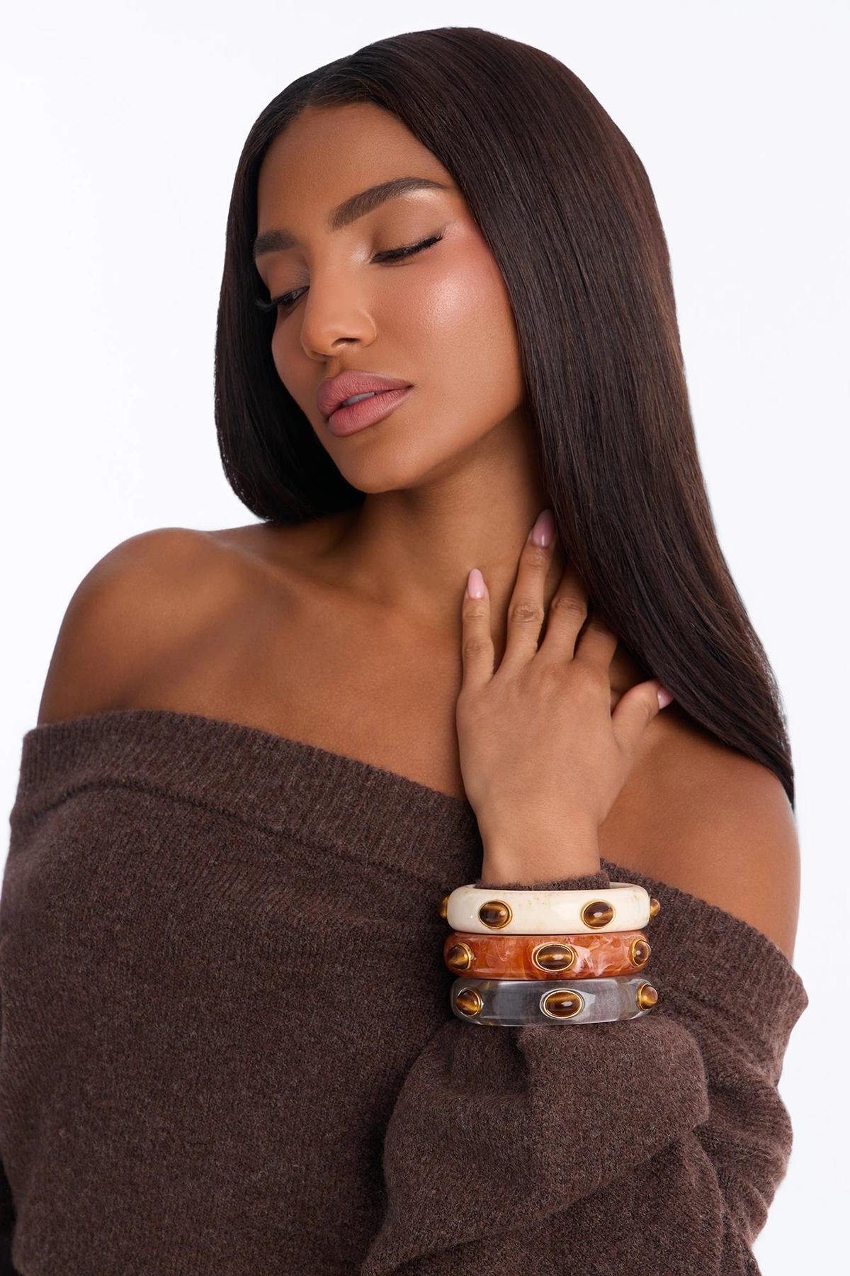 Eye On You 3 Piece Bracelet Set - Multi Color — Multicolor