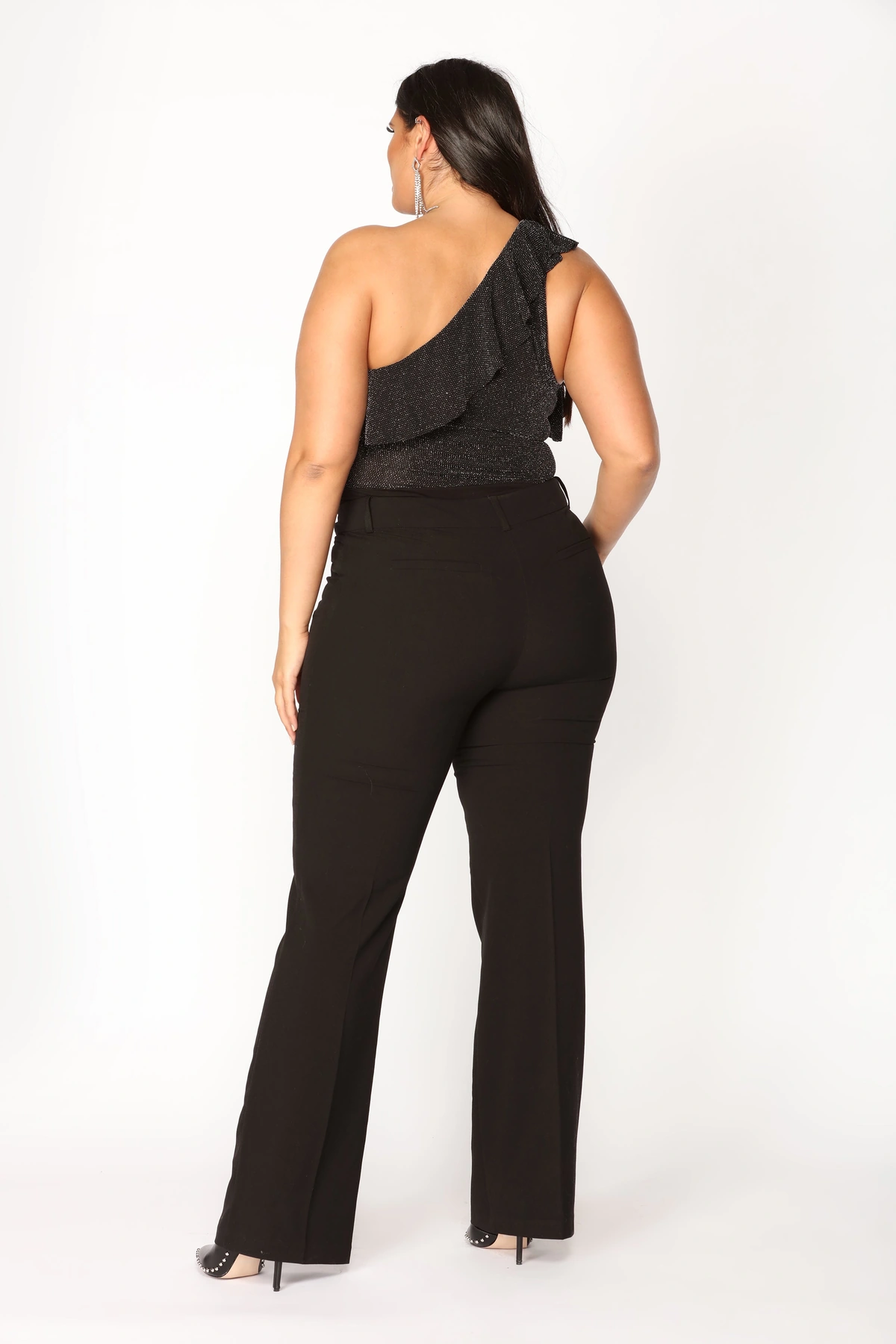 Tasha Dressy High Rise Pants - Black — Preto