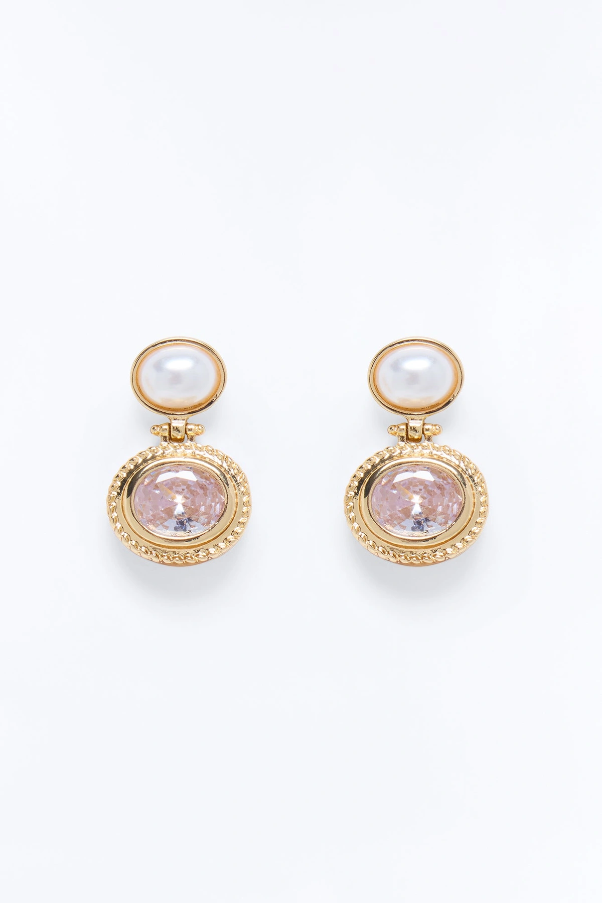 Merci Stud Earrings - Gold — Dourado