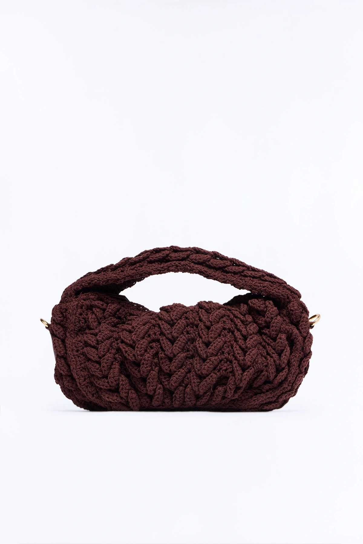 Knit Dreams Crochet Bag - Brown — Castanho